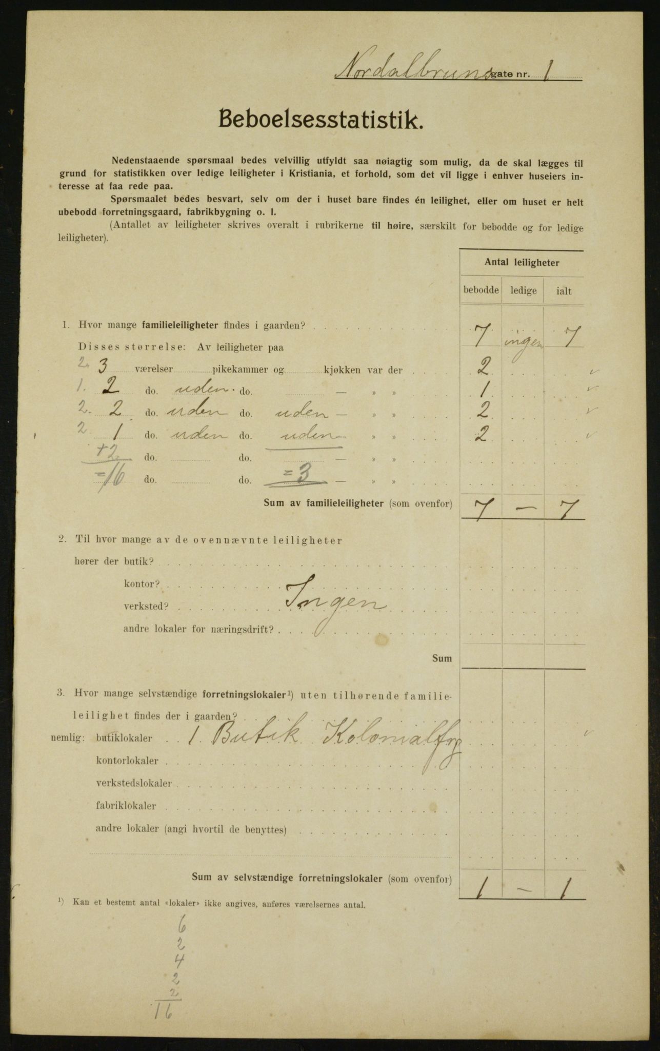 OBA, Kommunal folketelling 1.2.1910 for Kristiania, 1910, s. 69700