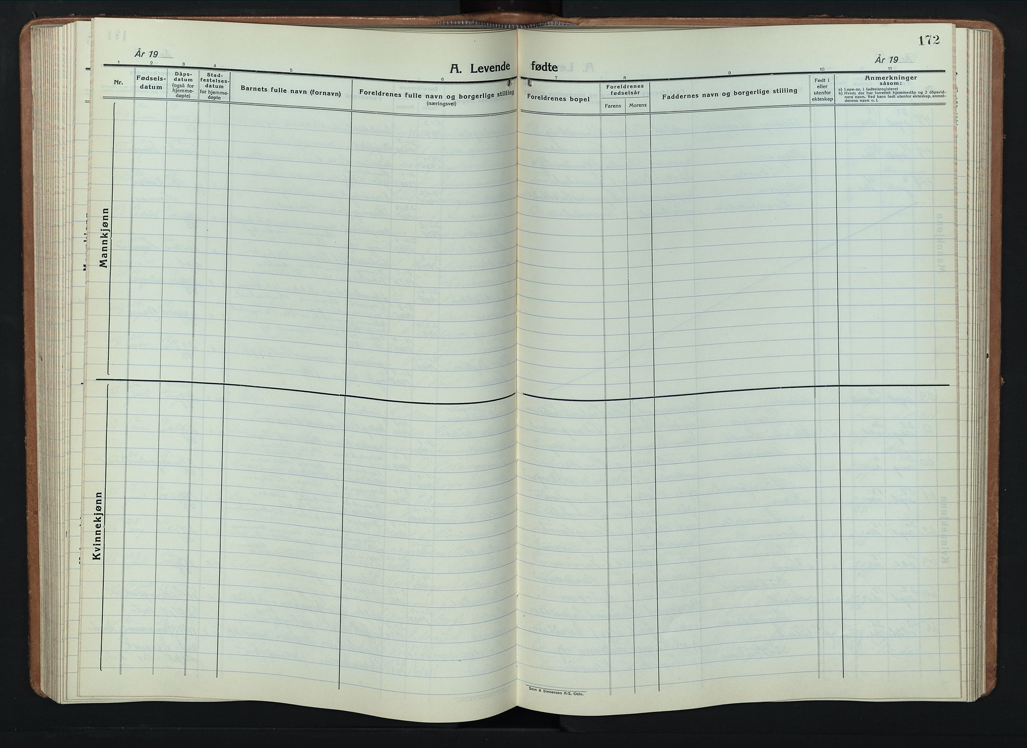 Furnes prestekontor, SAH/PREST-012/L/La/L0002: Klokkerbok nr. 2, 1934-1956, s. 172