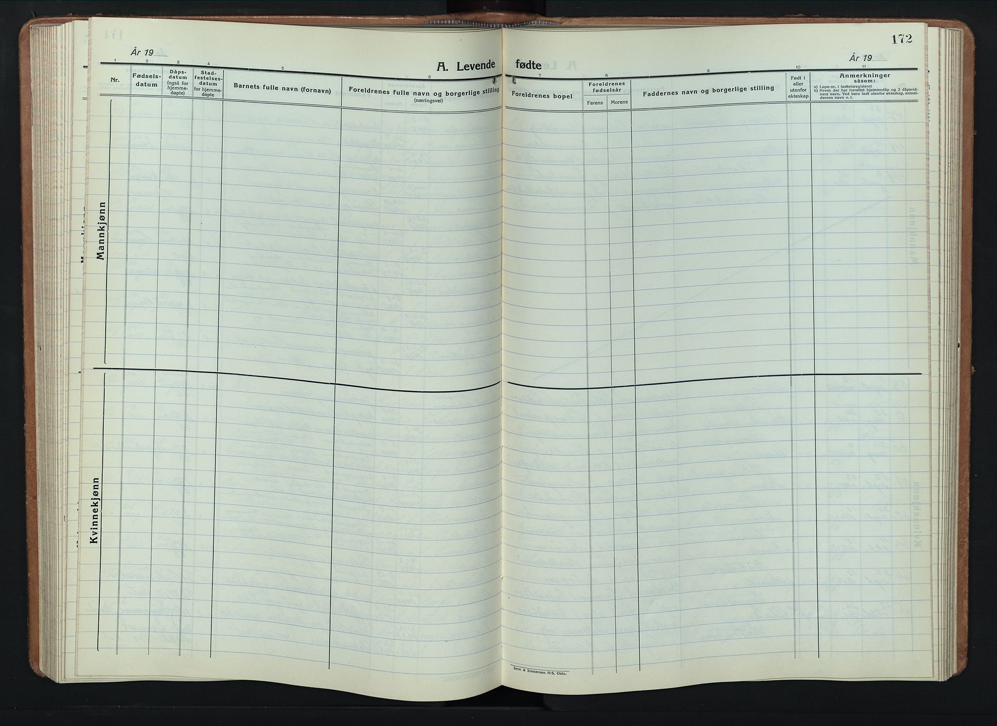 Furnes prestekontor, AV/SAH-PREST-012/L/La/L0002: Klokkerbok nr. 2, 1934-1956, s. 172