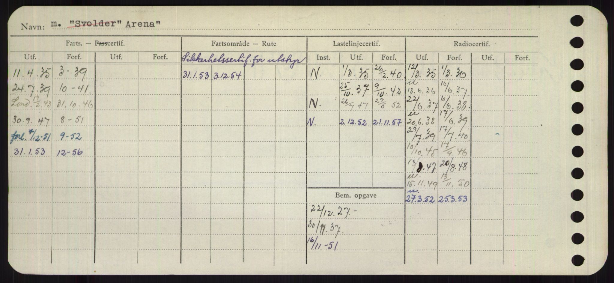 Sjøfartsdirektoratet med forløpere, Skipsmålingen, RA/S-1627/H/Hb/L0001: Fartøy, A-D, s. 70