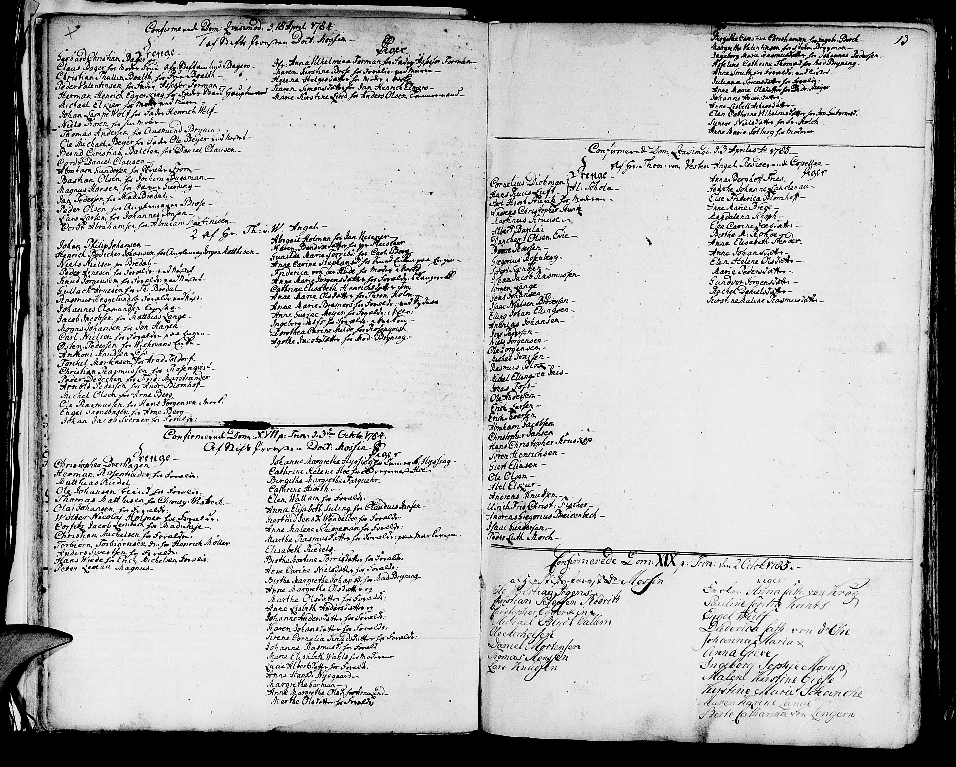 Domkirken sokneprestembete, AV/SAB-A-74801/H/Haa/L0004: Ministerialbok nr. A 4, 1763-1820, s. 13