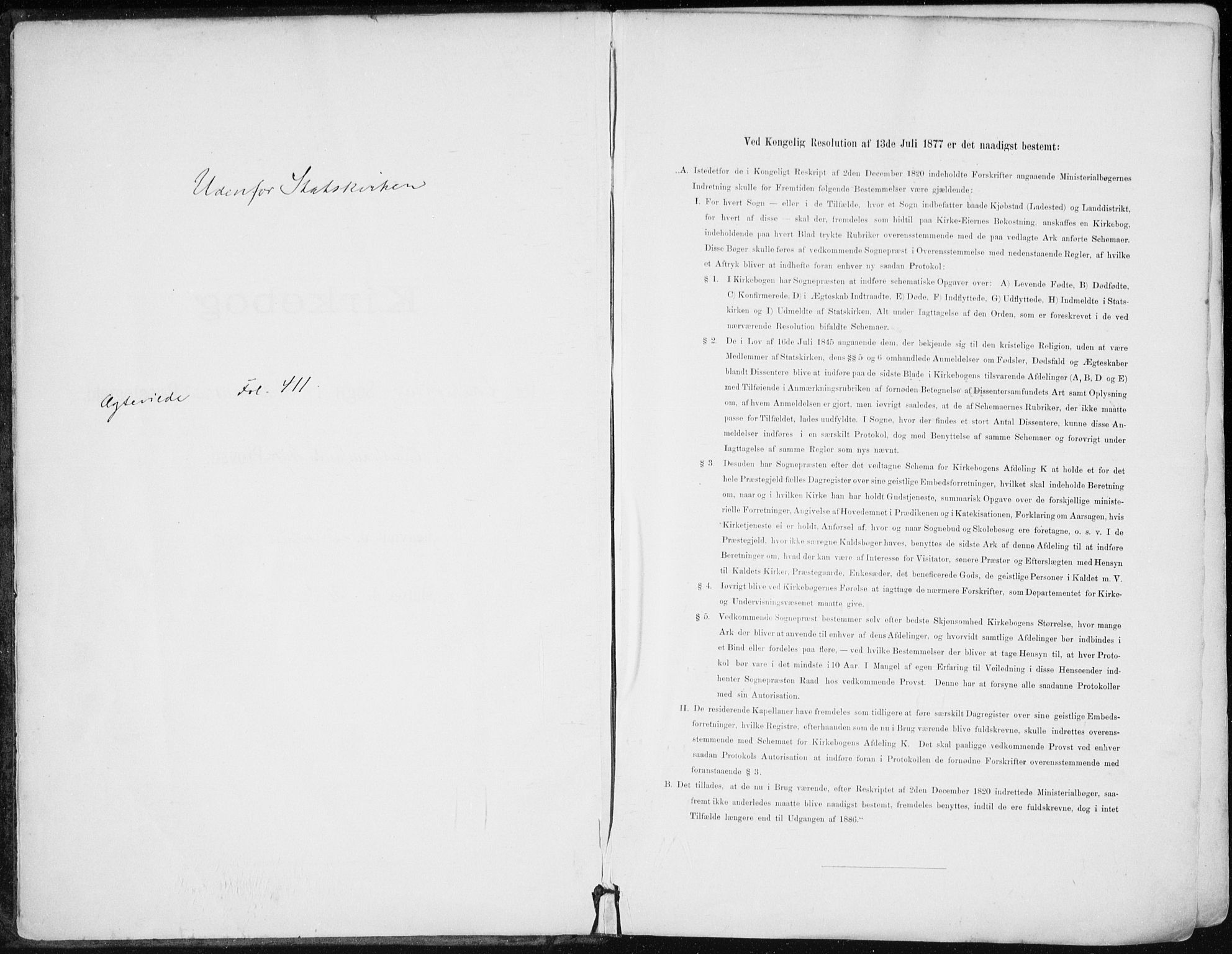 Kristiansand domprosti, SAK/1112-0006/F/Fa/L0019: Ministerialbok nr. A 18, 1890-1897