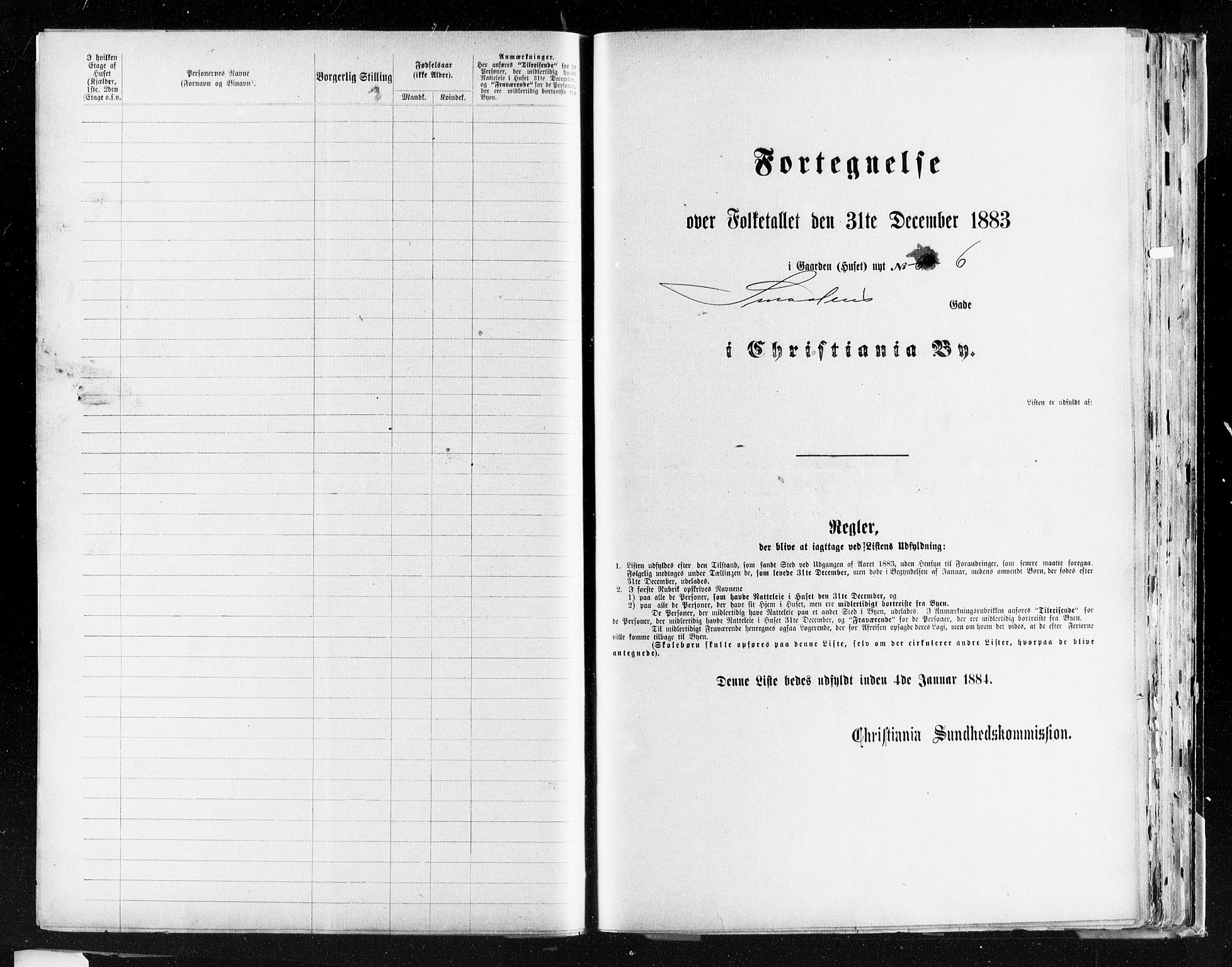 OBA, Kommunal folketelling 31.12.1883 for Kristiania kjøpstad, 1883, s. 4024