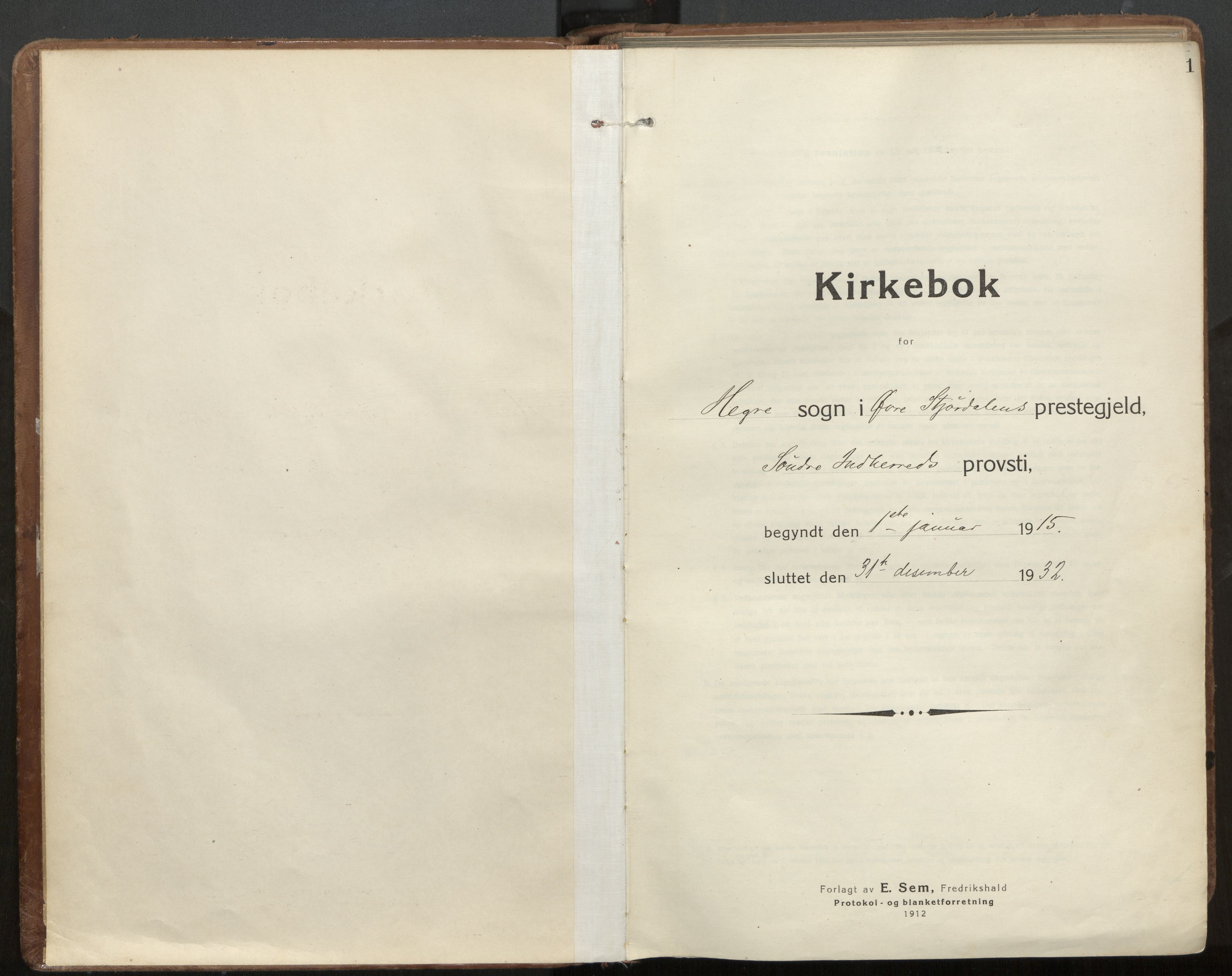 Ministerialprotokoller, klokkerbøker og fødselsregistre - Nord-Trøndelag, SAT/A-1458/703/L0037: Ministerialbok nr. 703A10, 1915-1932, s. 1