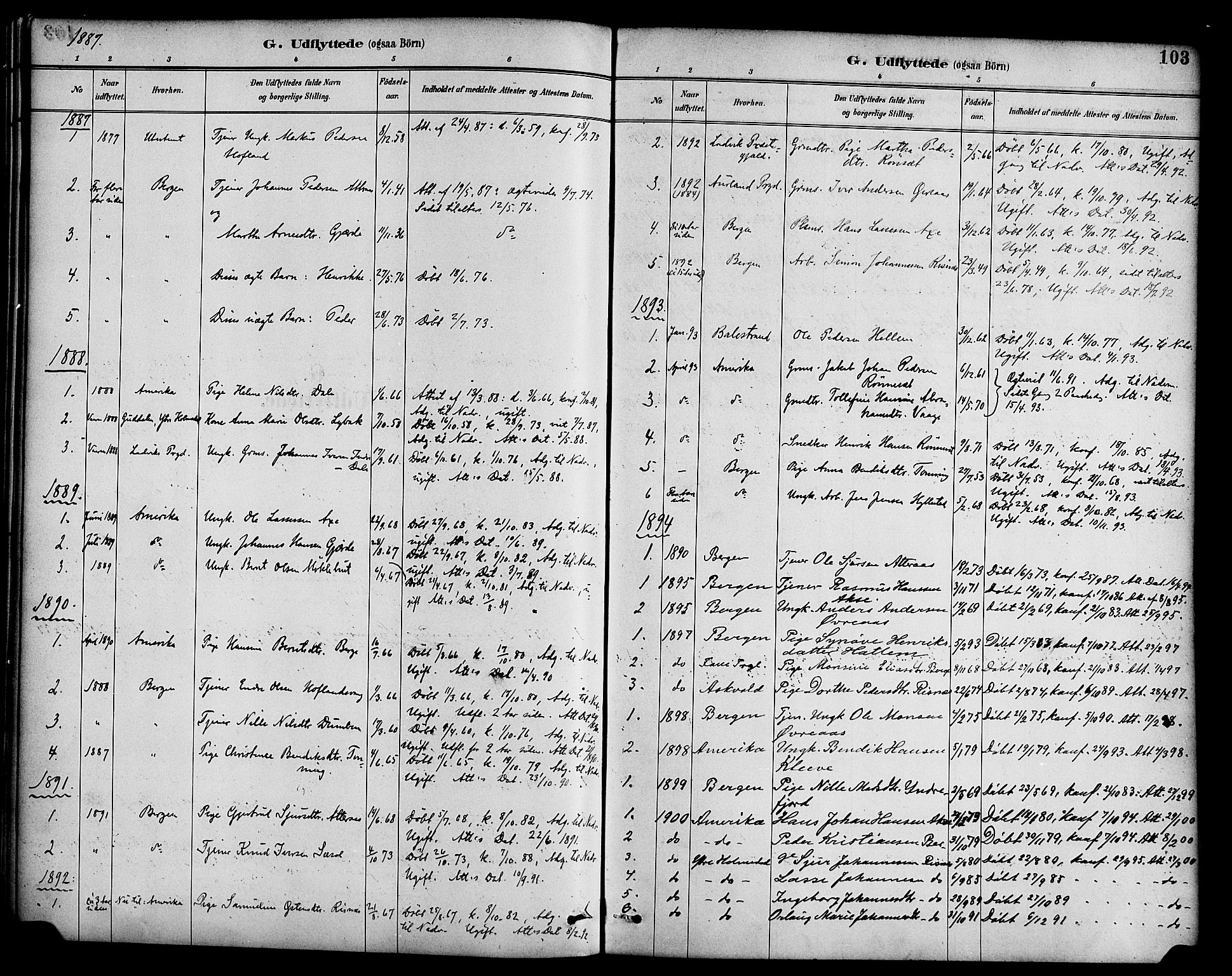 Hyllestad sokneprestembete, AV/SAB-A-80401: Ministerialbok nr. B 1, 1886-1904, s. 103