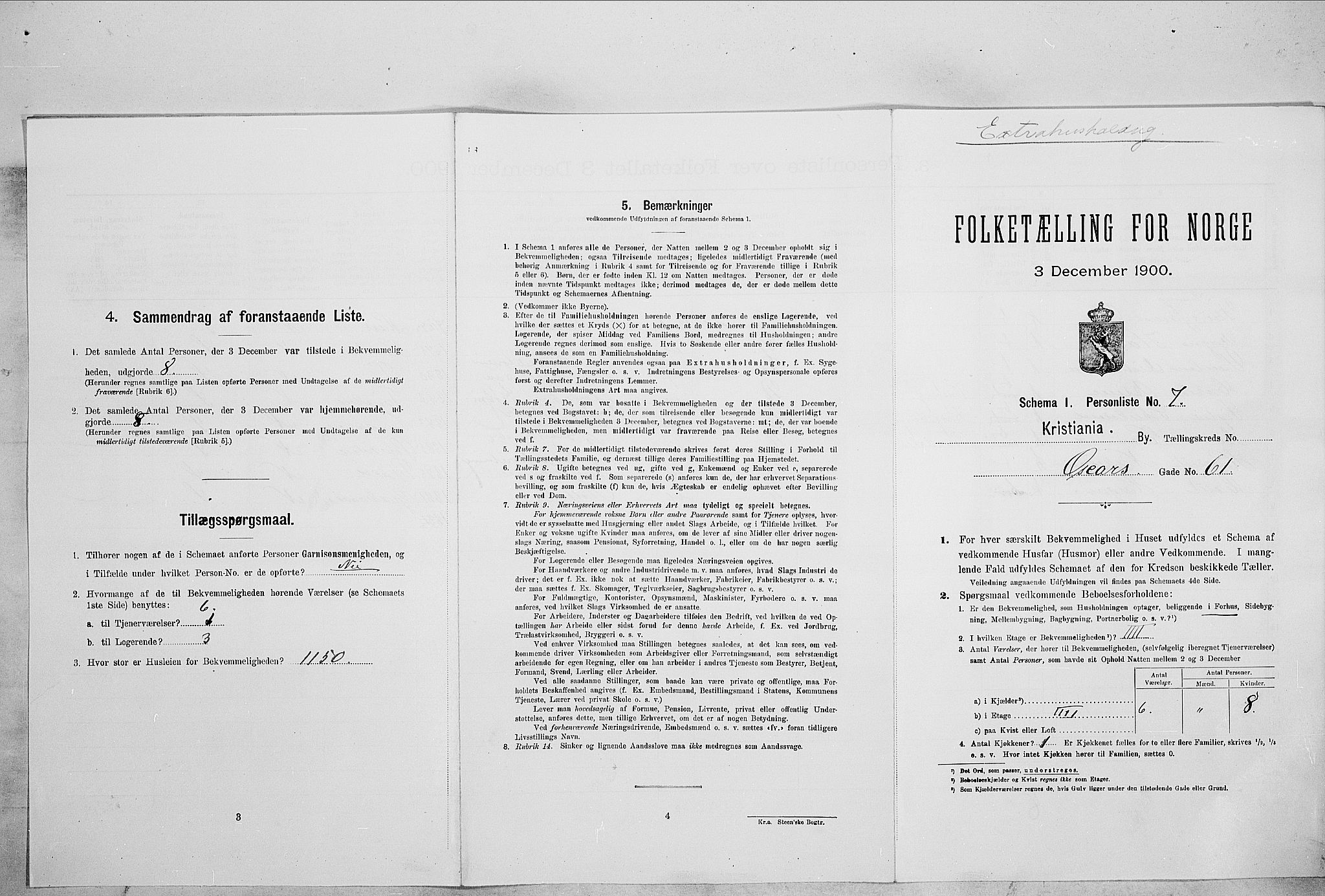 SAO, Folketelling 1900 for 0301 Kristiania kjøpstad, 1900, s. 69180