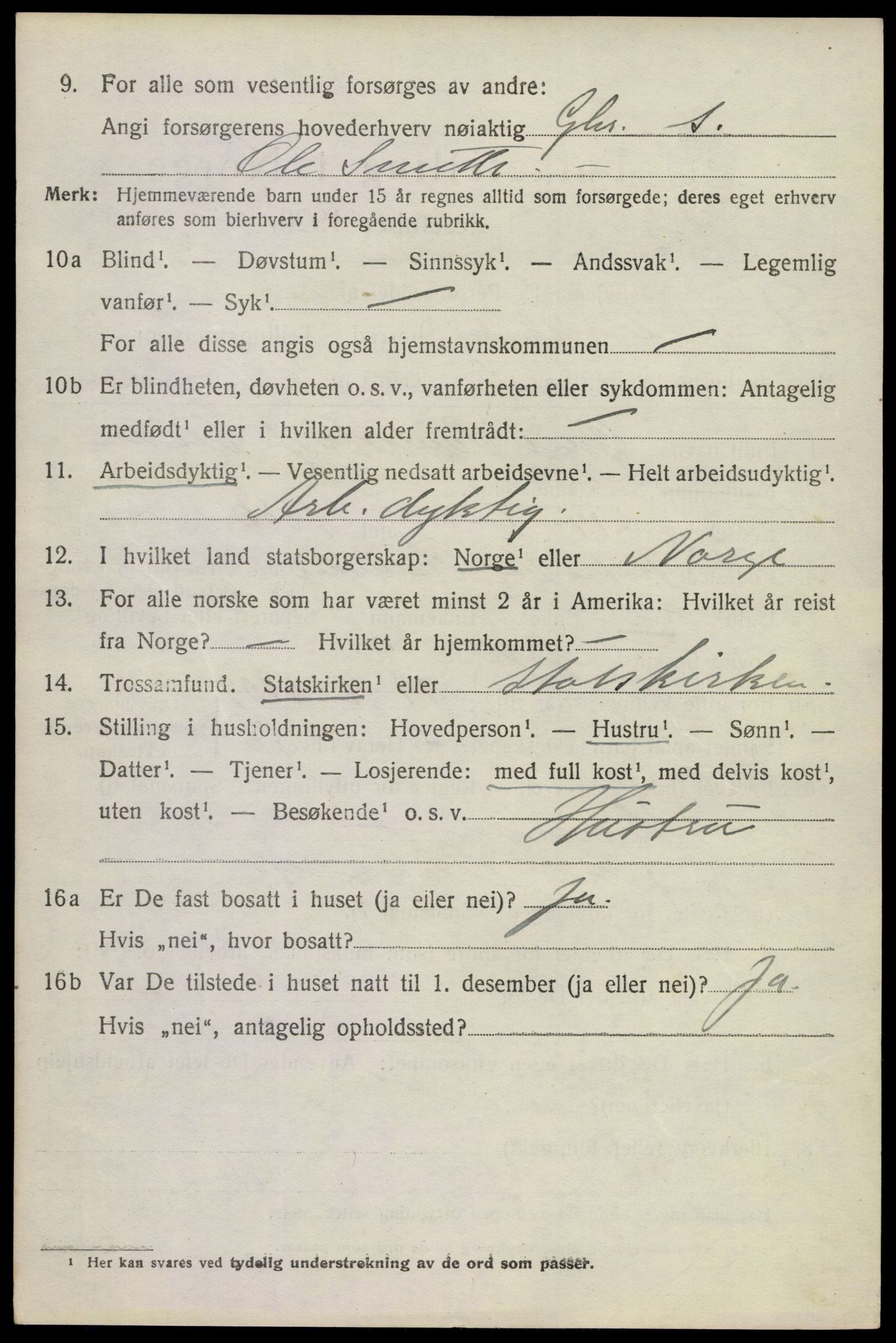 SAKO, Folketelling 1920 for 0634 Uvdal herred, 1920, s. 3090