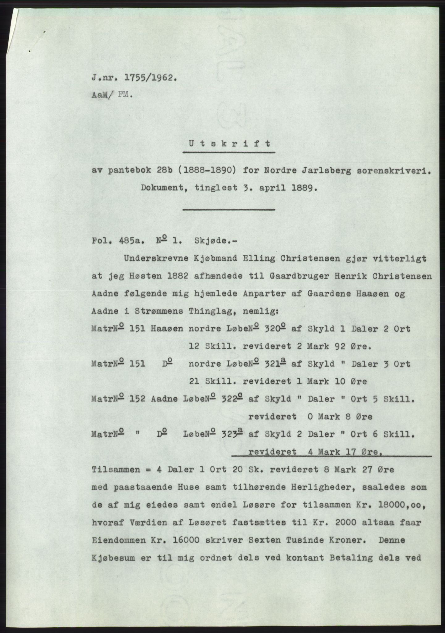 Statsarkivet i Kongsberg, SAKO/A-0001, 1962-1963, s. 2