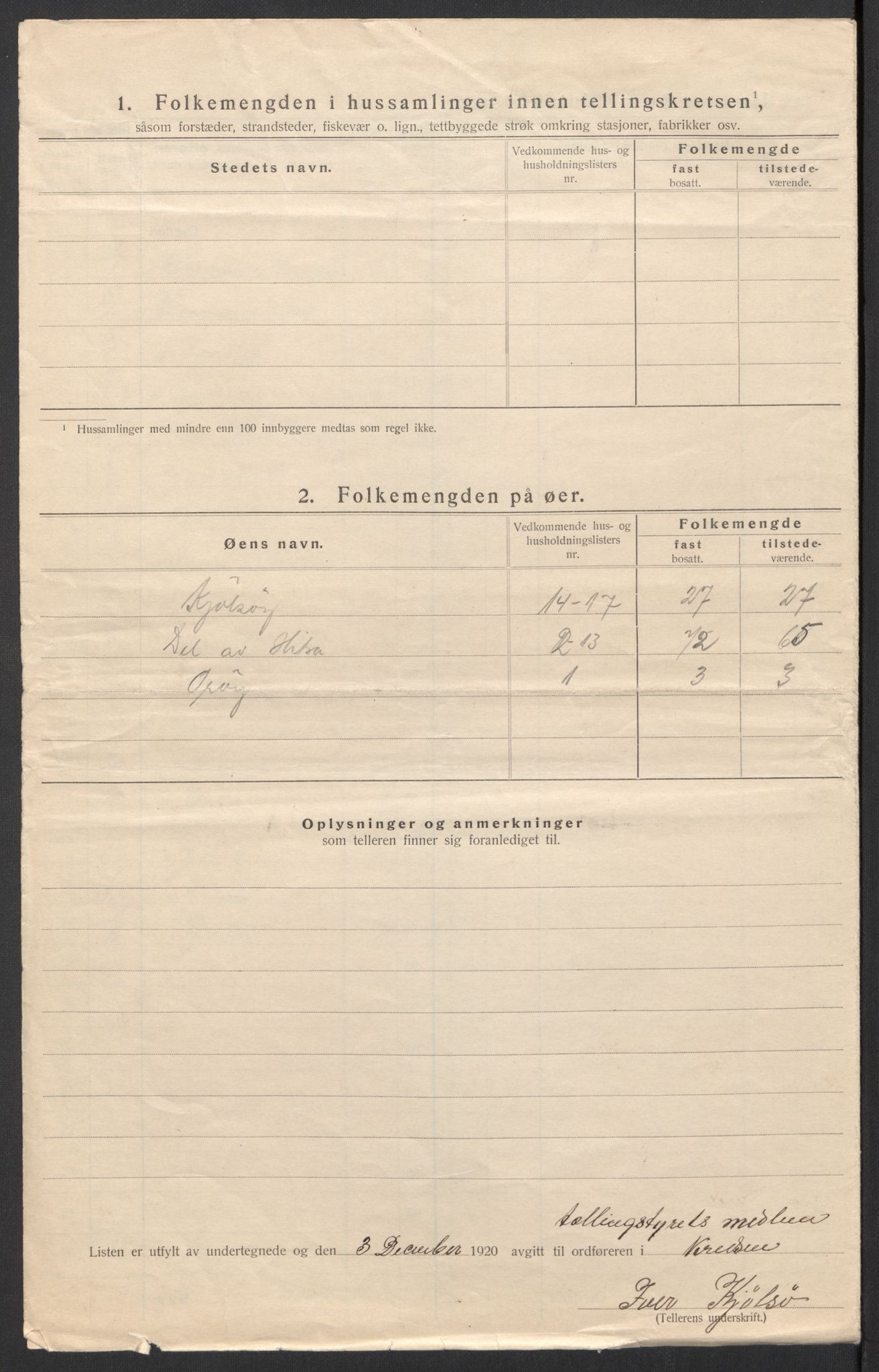 SAT, Folketelling 1920 for 1617 Hitra herred, 1920, s. 8