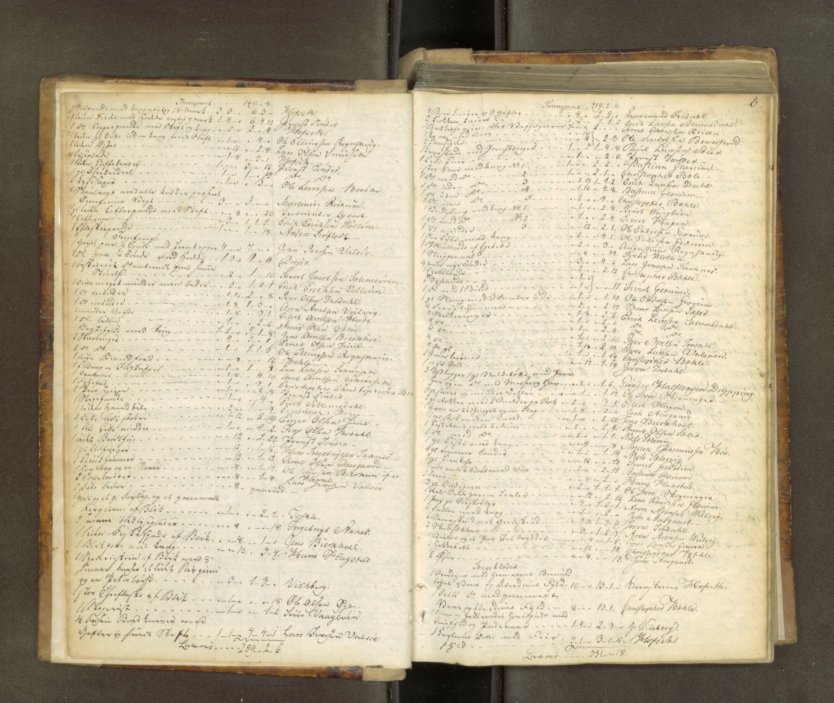 Nordmøre sorenskriveri, AV/SAT-A-4132/1/5/5A/L0003: Auksjonsprotokoll, 1818-1823, s. 2b-3a