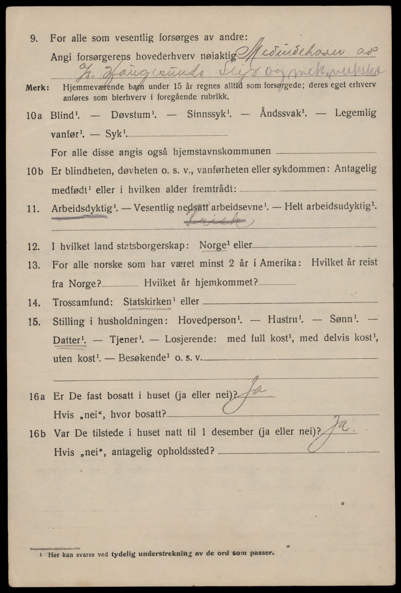 SAST, Folketelling 1920 for 1106 Haugesund kjøpstad, 1920, s. 44988