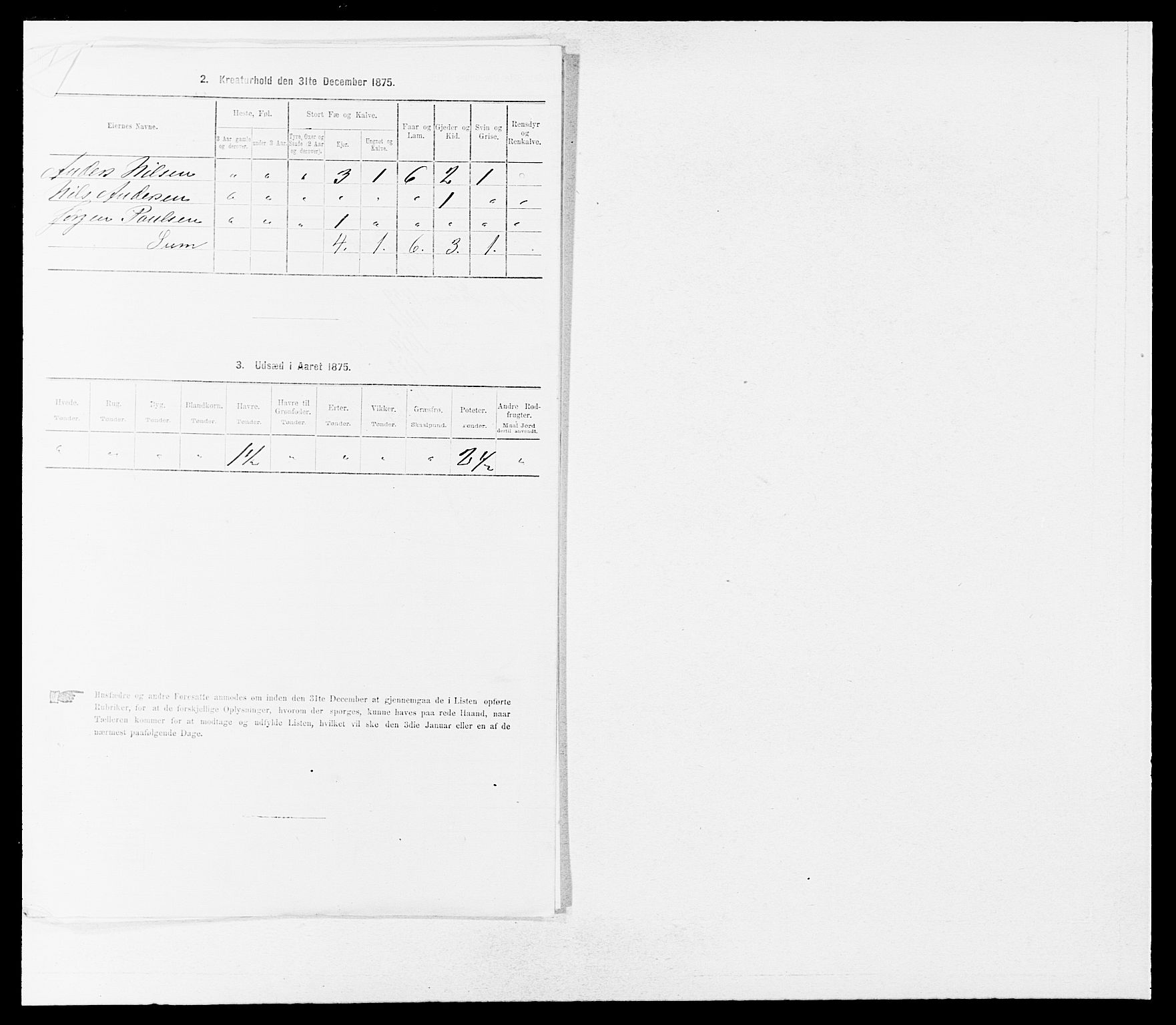 SAB, Folketelling 1875 for 1438P Bremanger prestegjeld, 1875, s. 517