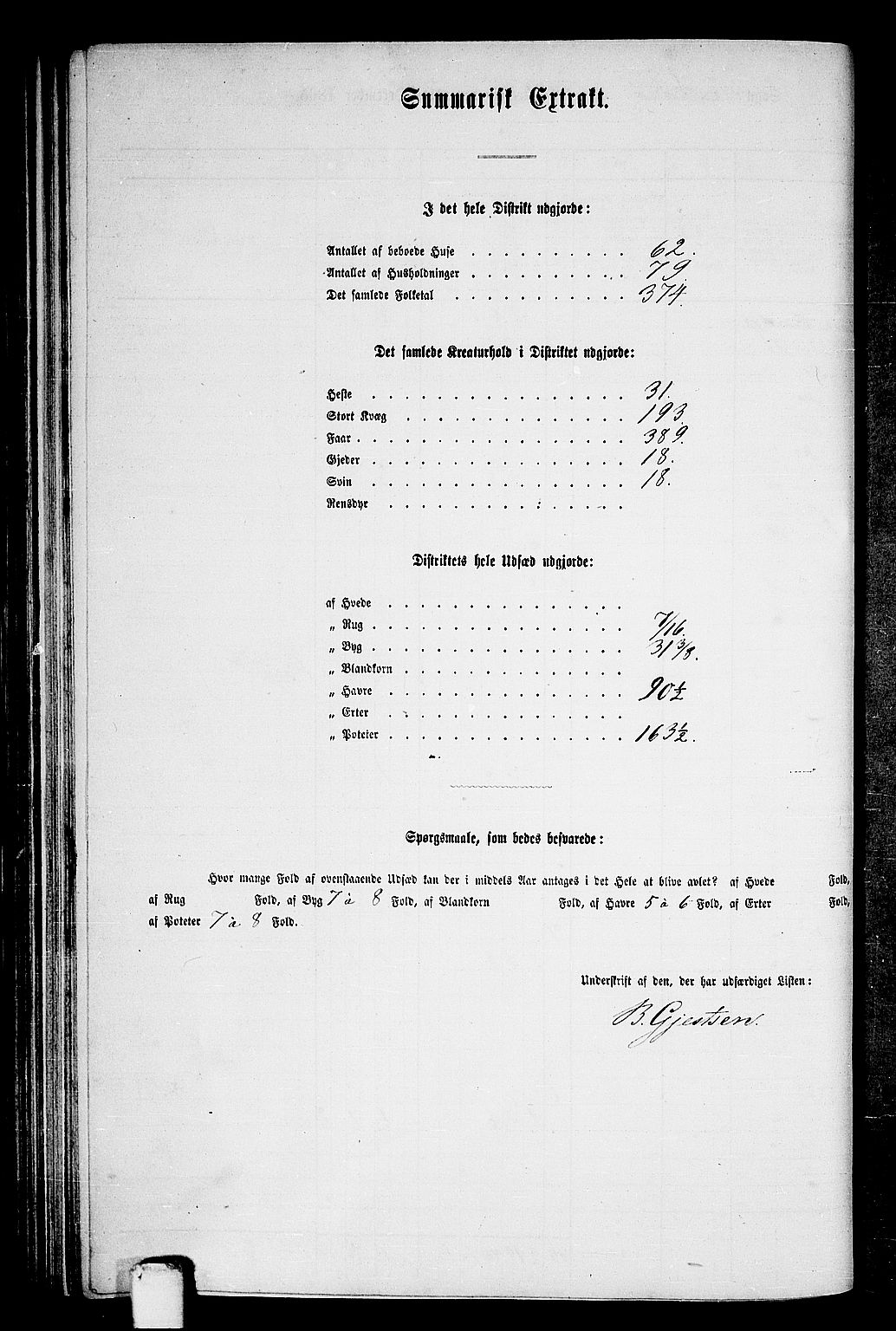 RA, Folketelling 1865 for 1751P Nærøy prestegjeld, 1865, s. 91