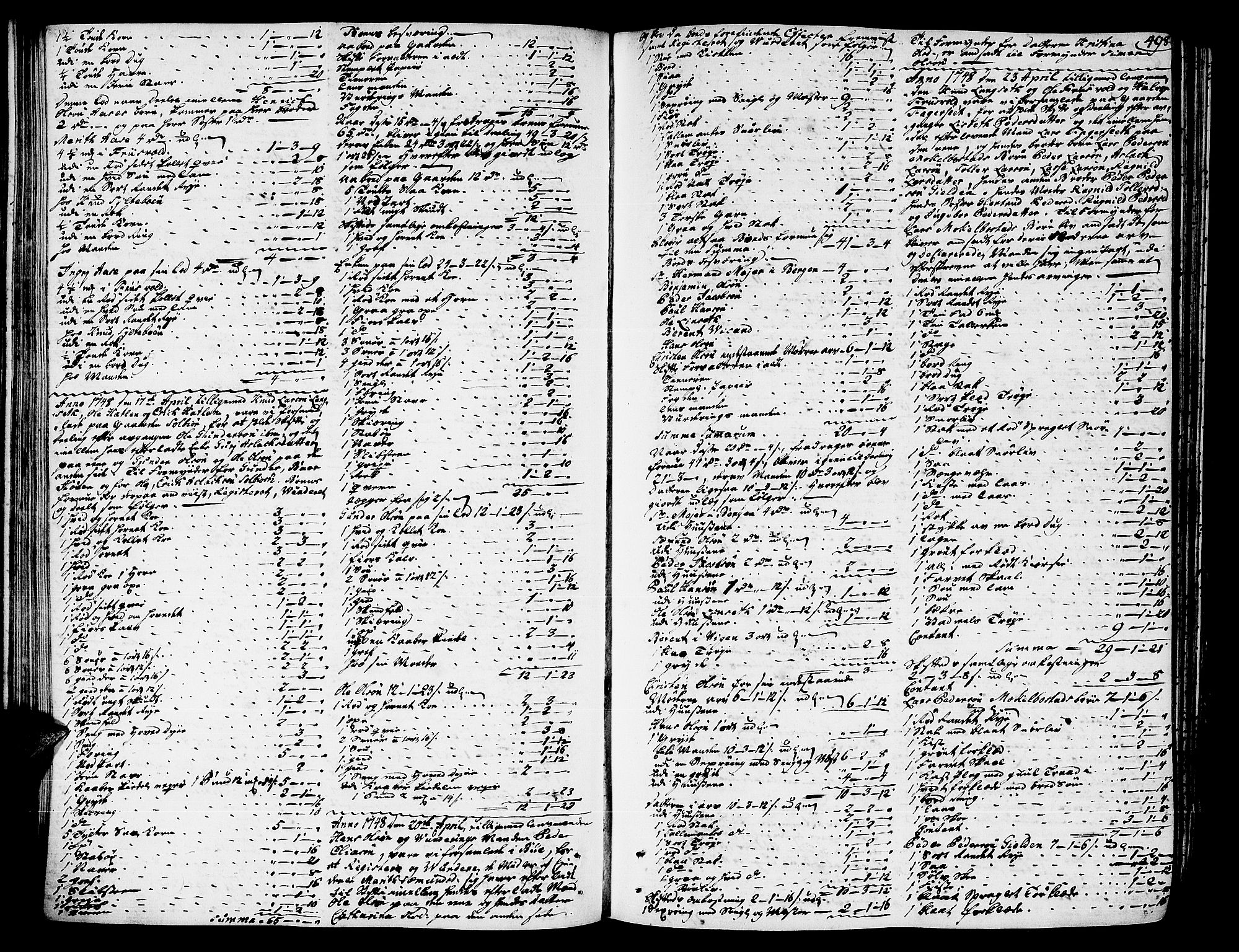 Romsdal sorenskriveri, AV/SAT-A-4149/1/3/3A/L0007: Skifteprotokoll, 1740-1751, s. 497b-498a