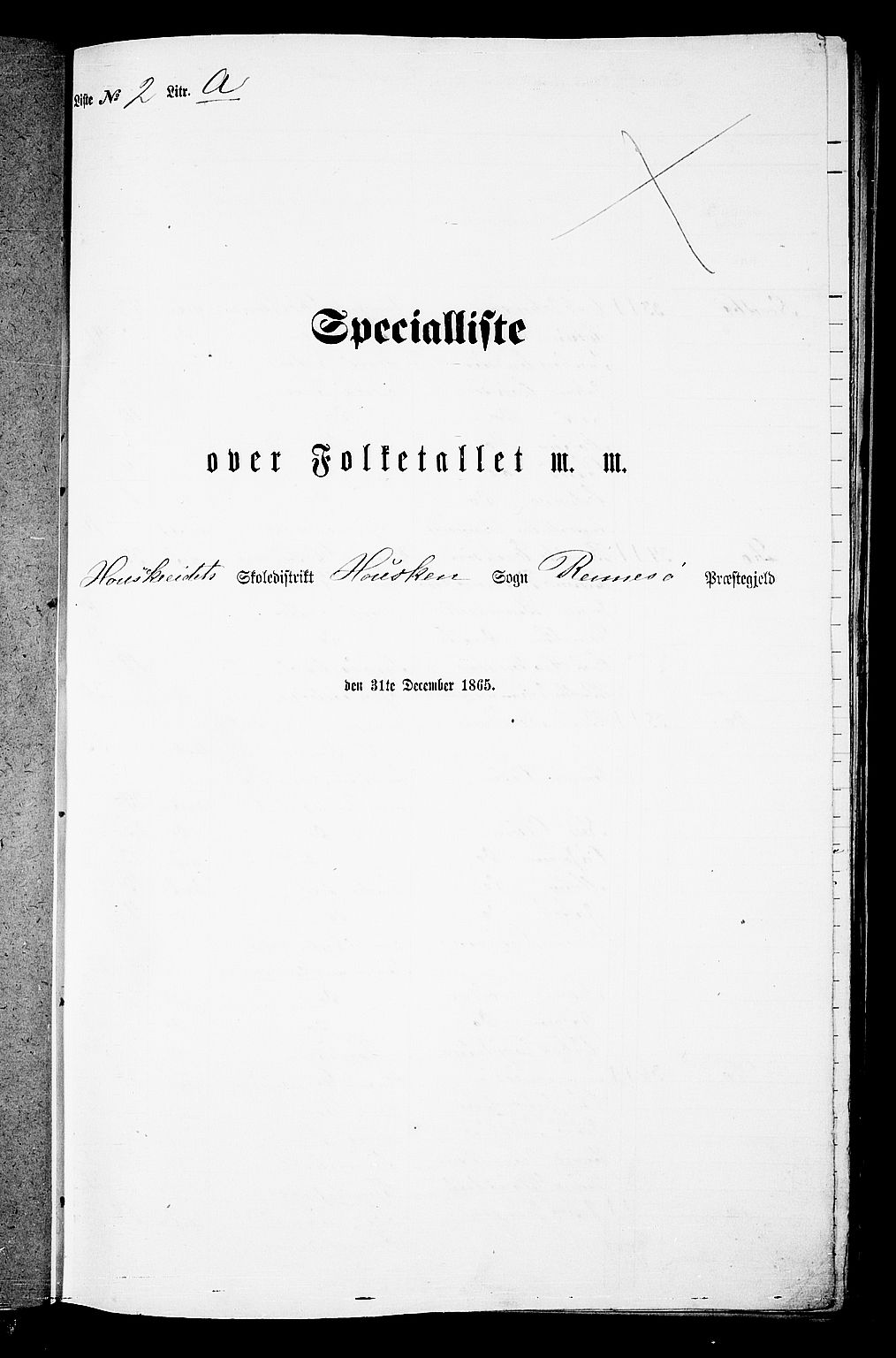 RA, Folketelling 1865 for 1142P Rennesøy prestegjeld, 1865, s. 23