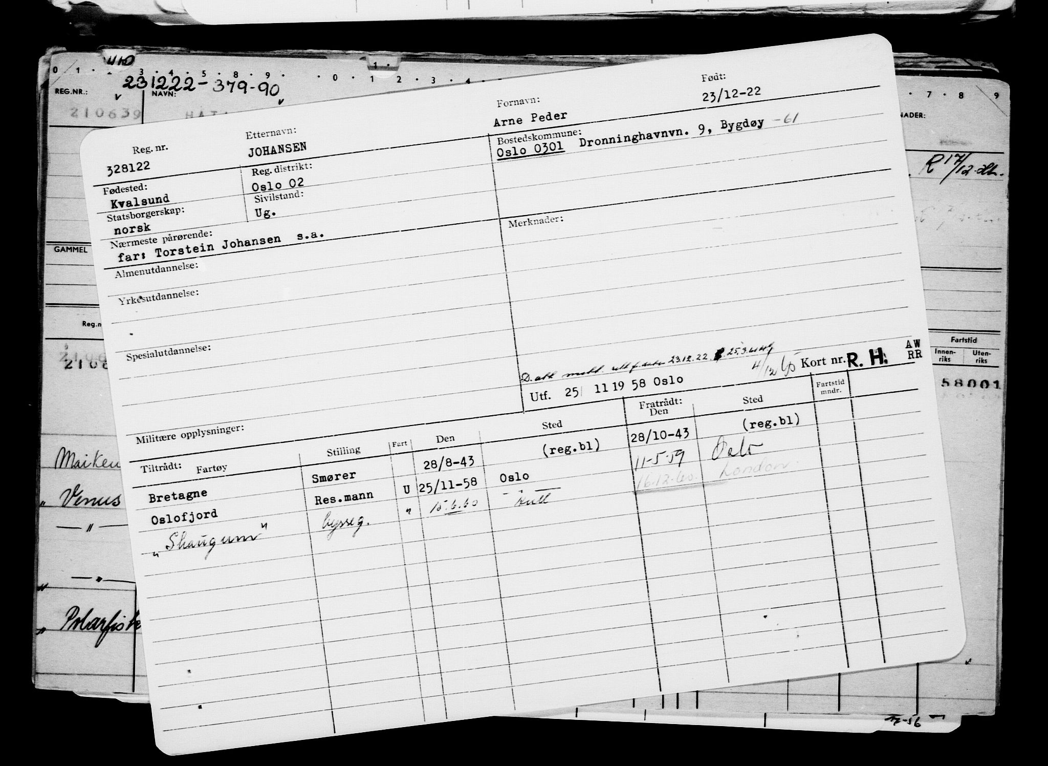 Direktoratet for sjømenn, AV/RA-S-3545/G/Gb/L0213: Hovedkort, 1922, s. 554