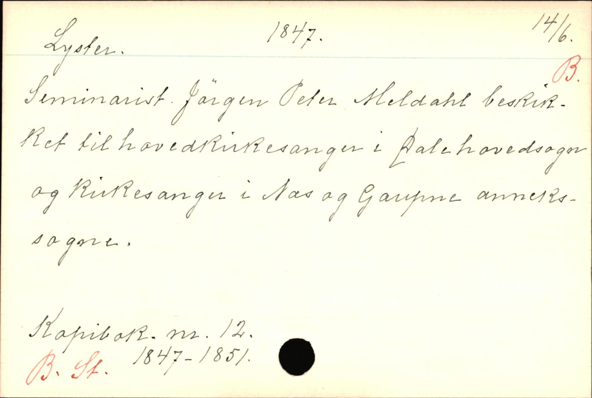 Haugen, Johannes - lærer, AV/SAB-SAB/PA-0036/01/L0001: Om klokkere og lærere, 1521-1904, s. 9108