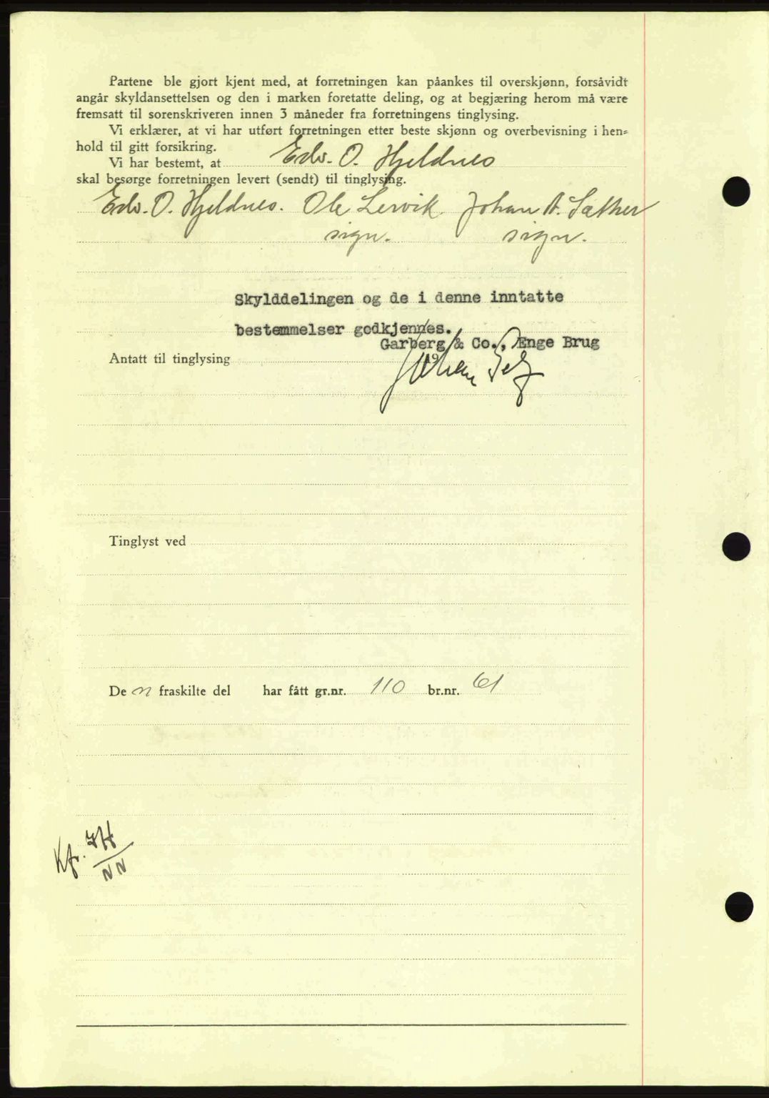 Nordmøre sorenskriveri, AV/SAT-A-4132/1/2/2Ca: Pantebok nr. A93, 1942-1942, Dagboknr: 1784/1942