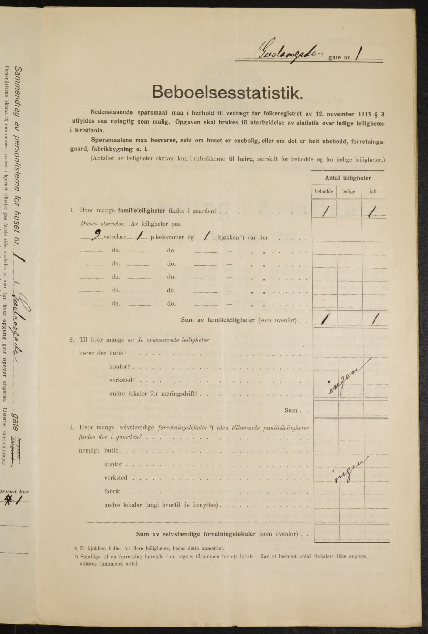 OBA, Kommunal folketelling 1.2.1916 for Kristiania, 1916, s. 32973