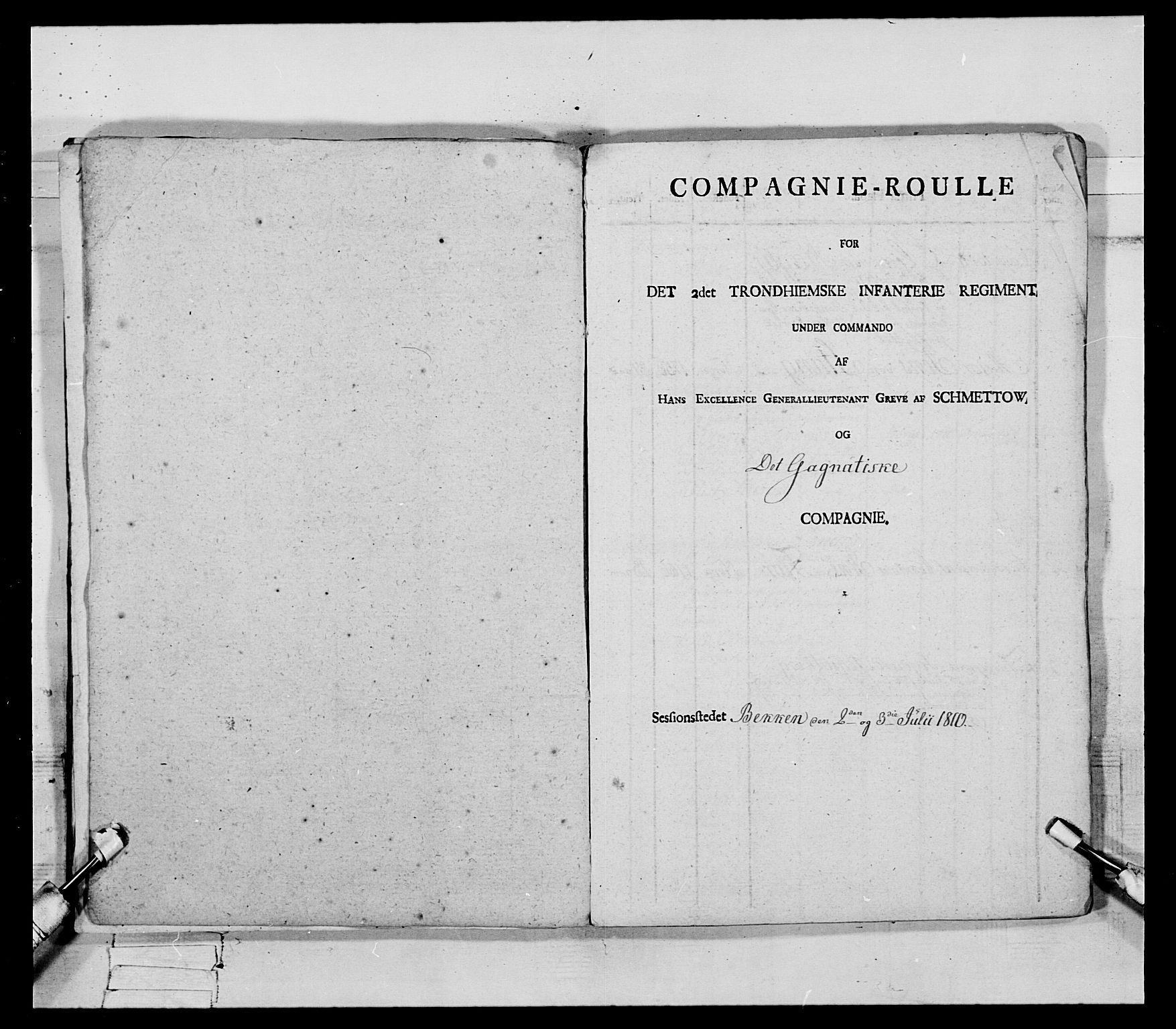 Generalitets- og kommissariatskollegiet, Det kongelige norske kommissariatskollegium, RA/EA-5420/E/Eh/L0083a: 2. Trondheimske nasjonale infanteriregiment, 1810, s. 108