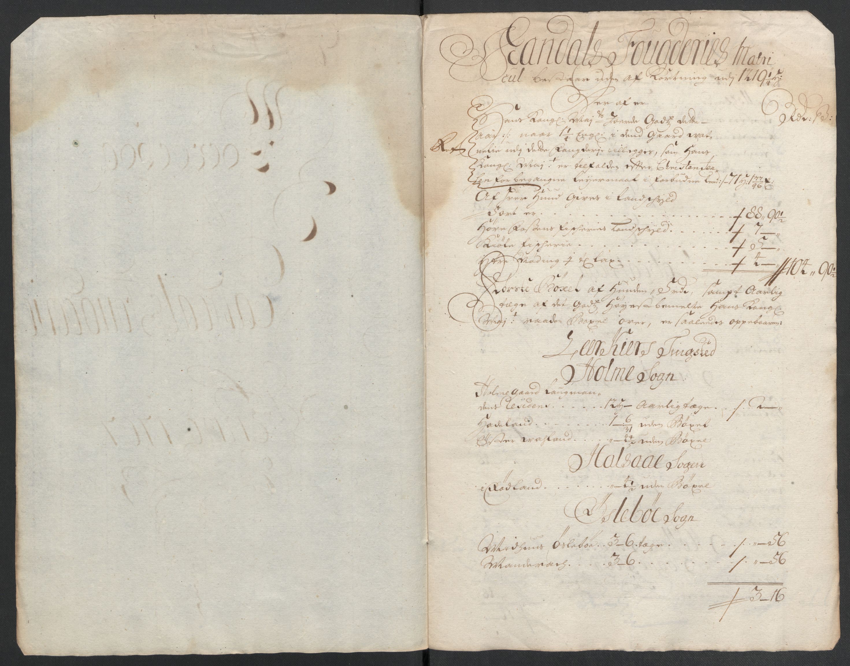 Rentekammeret inntil 1814, Reviderte regnskaper, Fogderegnskap, AV/RA-EA-4092/R43/L2551: Fogderegnskap Lista og Mandal, 1705-1709, s. 452
