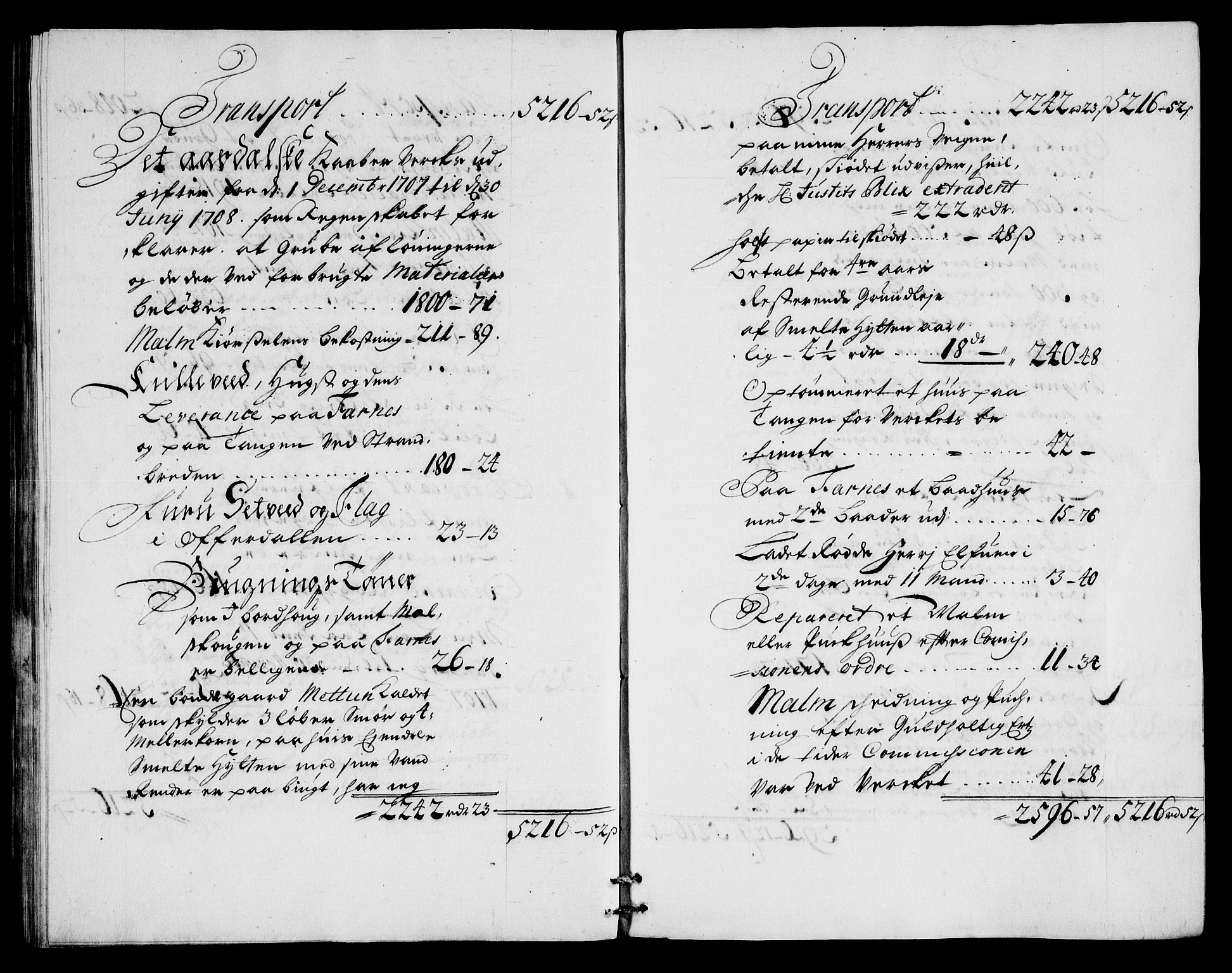 Danske Kanselli, Skapsaker, AV/RA-EA-4061/G/L0015: Tillegg til skapsakene, 1707-1708, s. 383