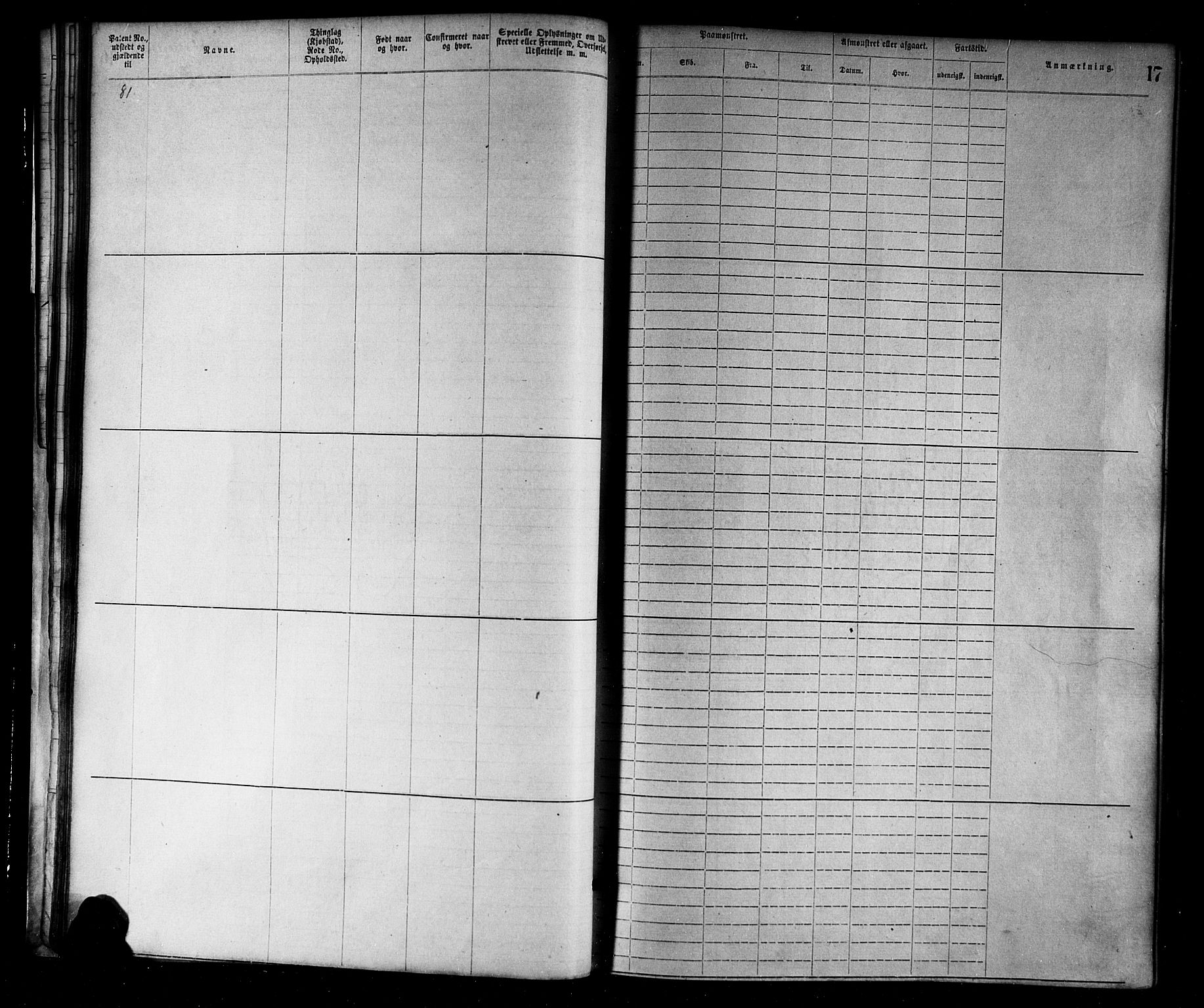 Flekkefjord mønstringskrets, SAK/2031-0018/F/Fa/L0002: Annotasjonsrulle nr 1-1920 med register, N-2, 1870-1891, s. 37