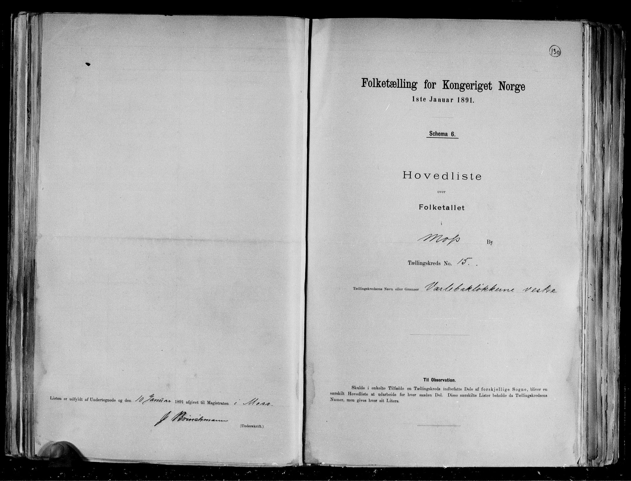 RA, Folketelling 1891 for 0104 Moss kjøpstad, 1891, s. 33