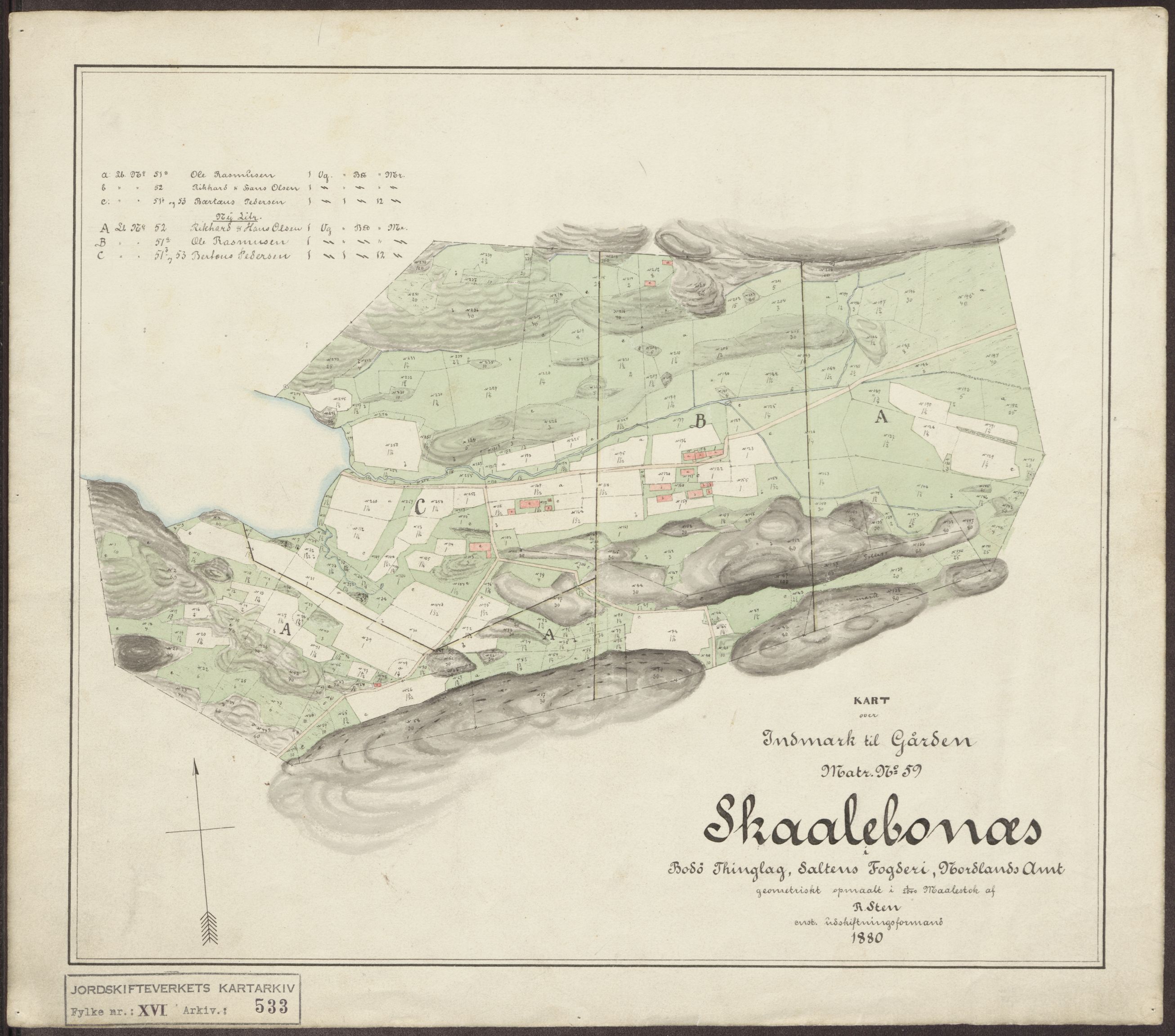 Jordskifteverkets kartarkiv, AV/RA-S-3929/T, 1859-1988, s. 662