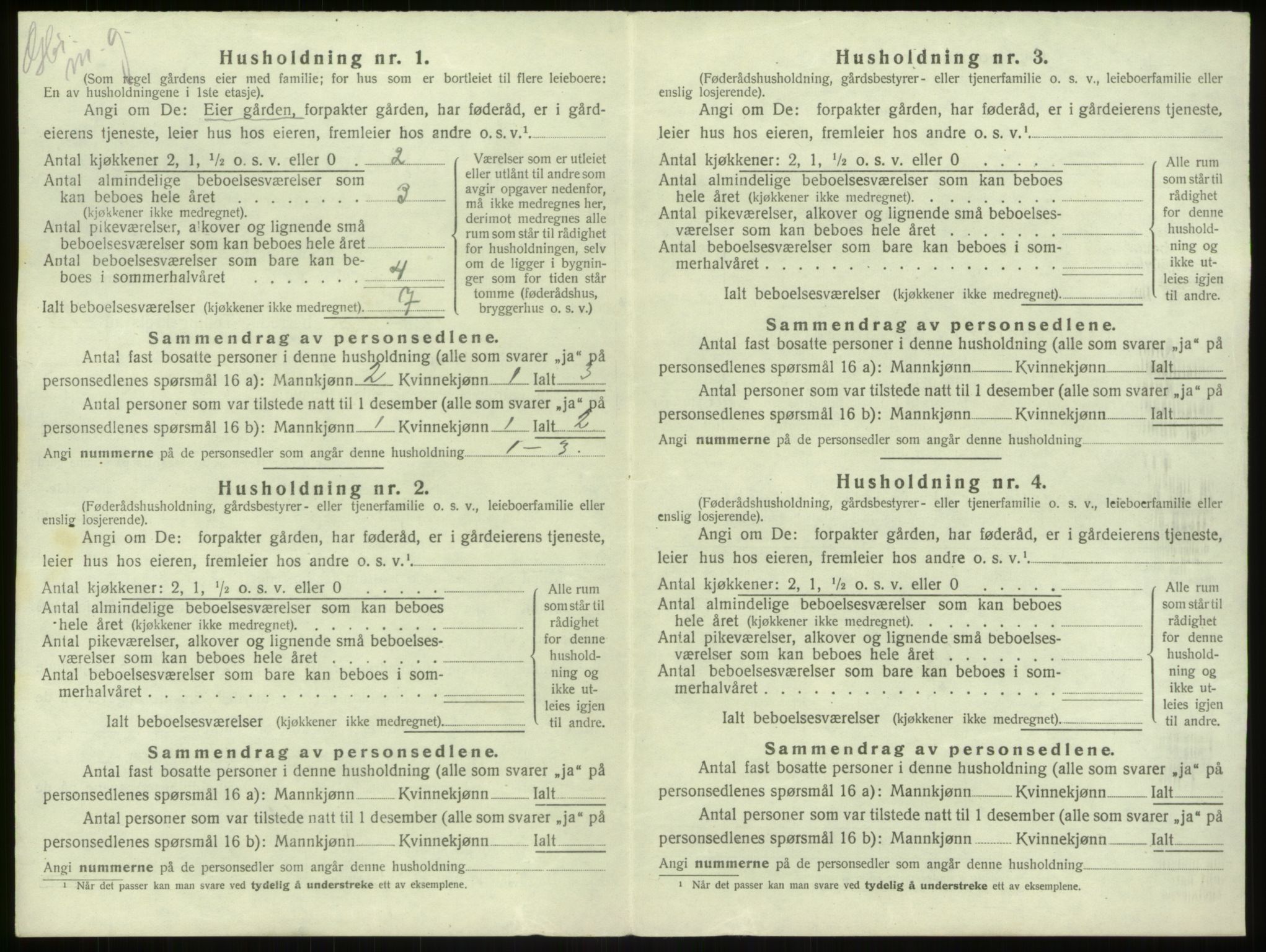 SAB, Folketelling 1920 for 1250 Haus herred, 1920, s. 641