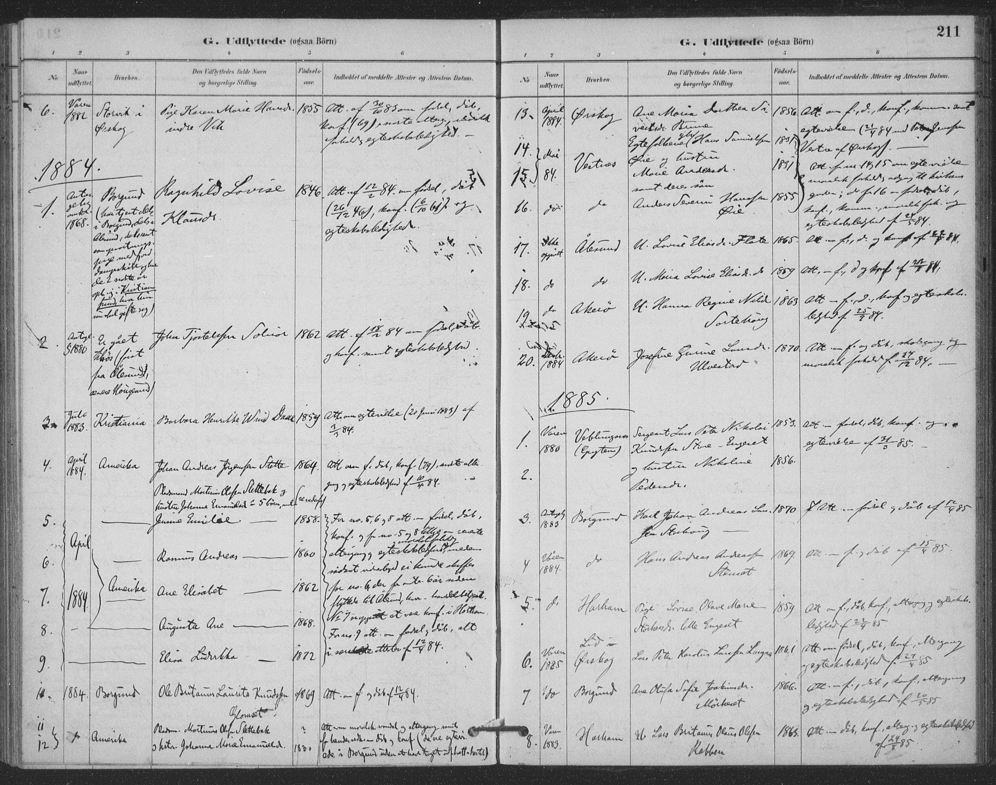 Ministerialprotokoller, klokkerbøker og fødselsregistre - Møre og Romsdal, SAT/A-1454/524/L0356: Ministerialbok nr. 524A08, 1880-1899, s. 211