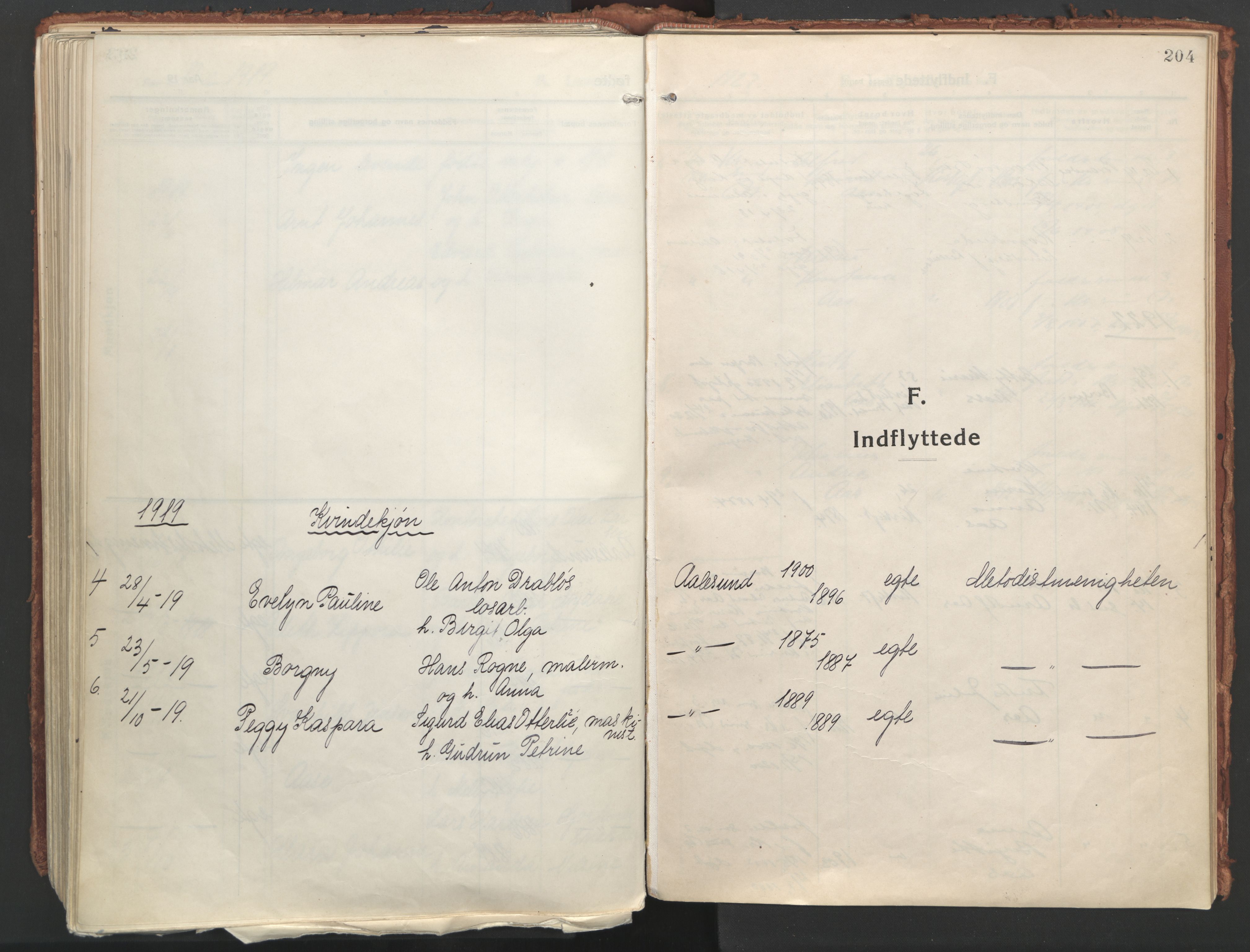 Ministerialprotokoller, klokkerbøker og fødselsregistre - Møre og Romsdal, AV/SAT-A-1454/529/L0462: Ministerialbok nr. 529A12, 1917-1924, s. 204