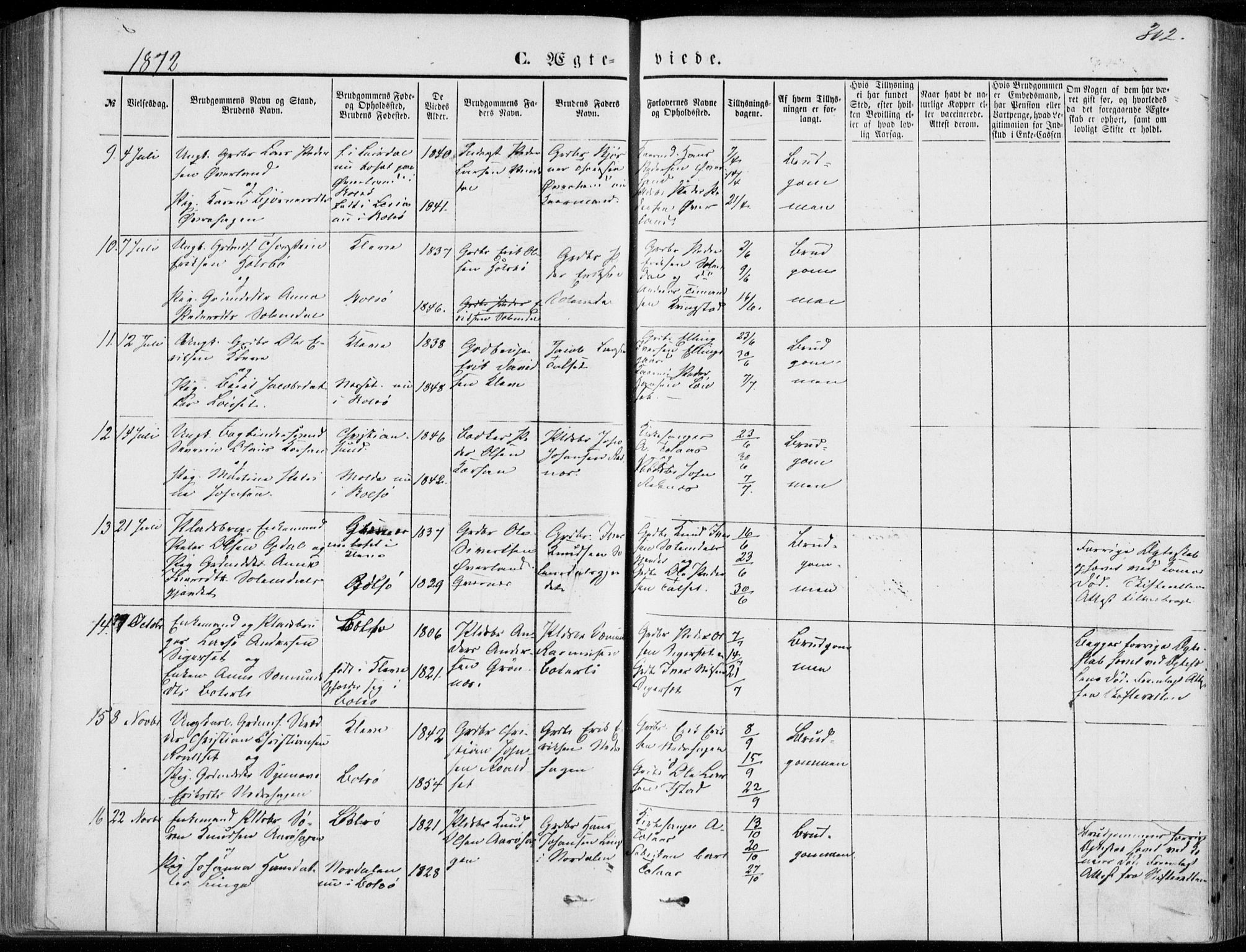 Ministerialprotokoller, klokkerbøker og fødselsregistre - Møre og Romsdal, AV/SAT-A-1454/555/L0655: Ministerialbok nr. 555A05, 1869-1886, s. 302