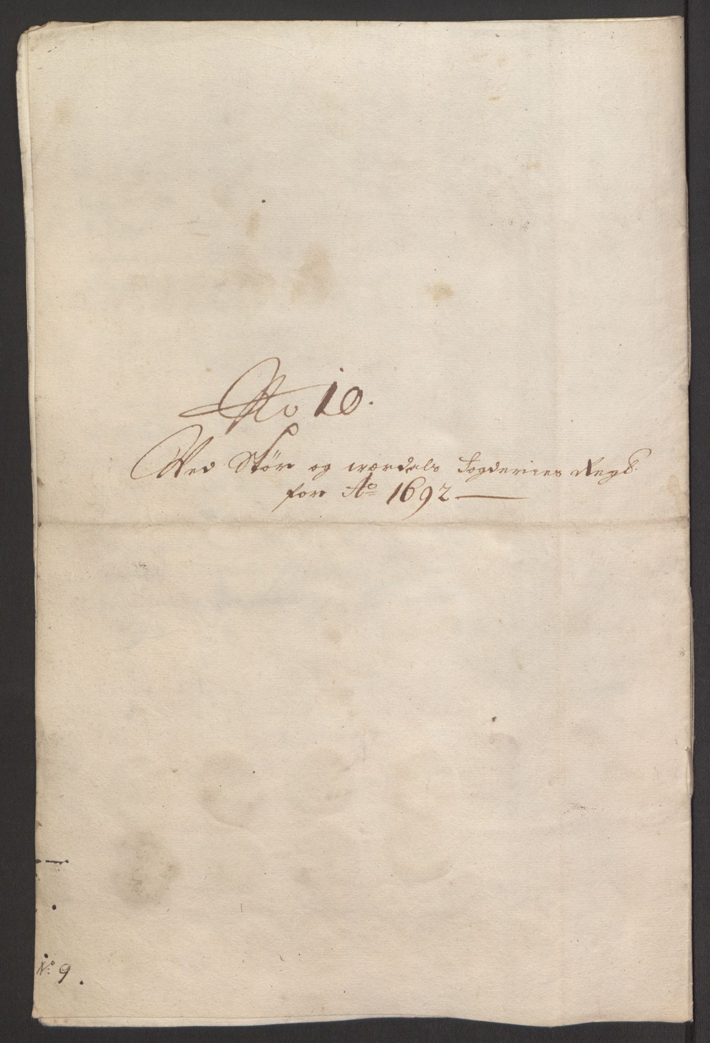 Rentekammeret inntil 1814, Reviderte regnskaper, Fogderegnskap, AV/RA-EA-4092/R62/L4185: Fogderegnskap Stjørdal og Verdal, 1692, s. 262