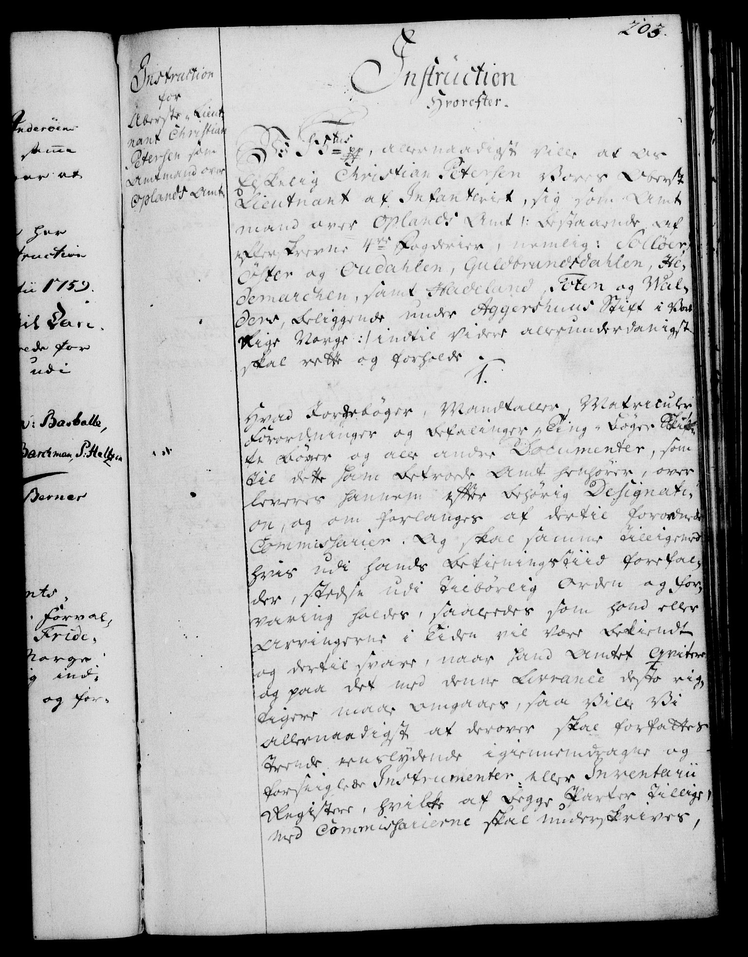 Rentekammeret, Kammerkanselliet, RA/EA-3111/G/Gg/Ggi/L0003: Norsk instruksjonsprotokoll med register (merket RK 53.36), 1751-1775, s. 203