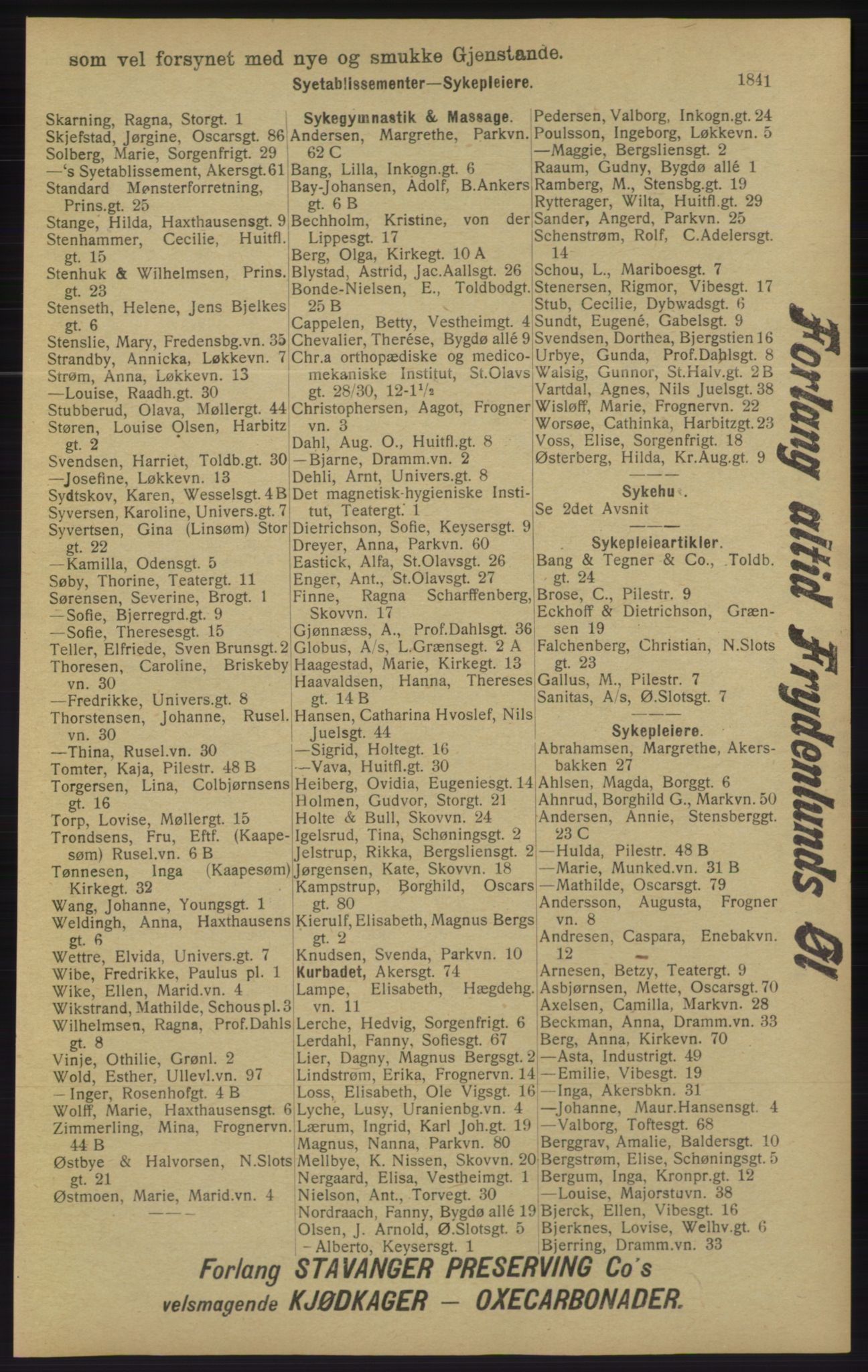 Kristiania/Oslo adressebok, PUBL/-, 1913, s. 1797