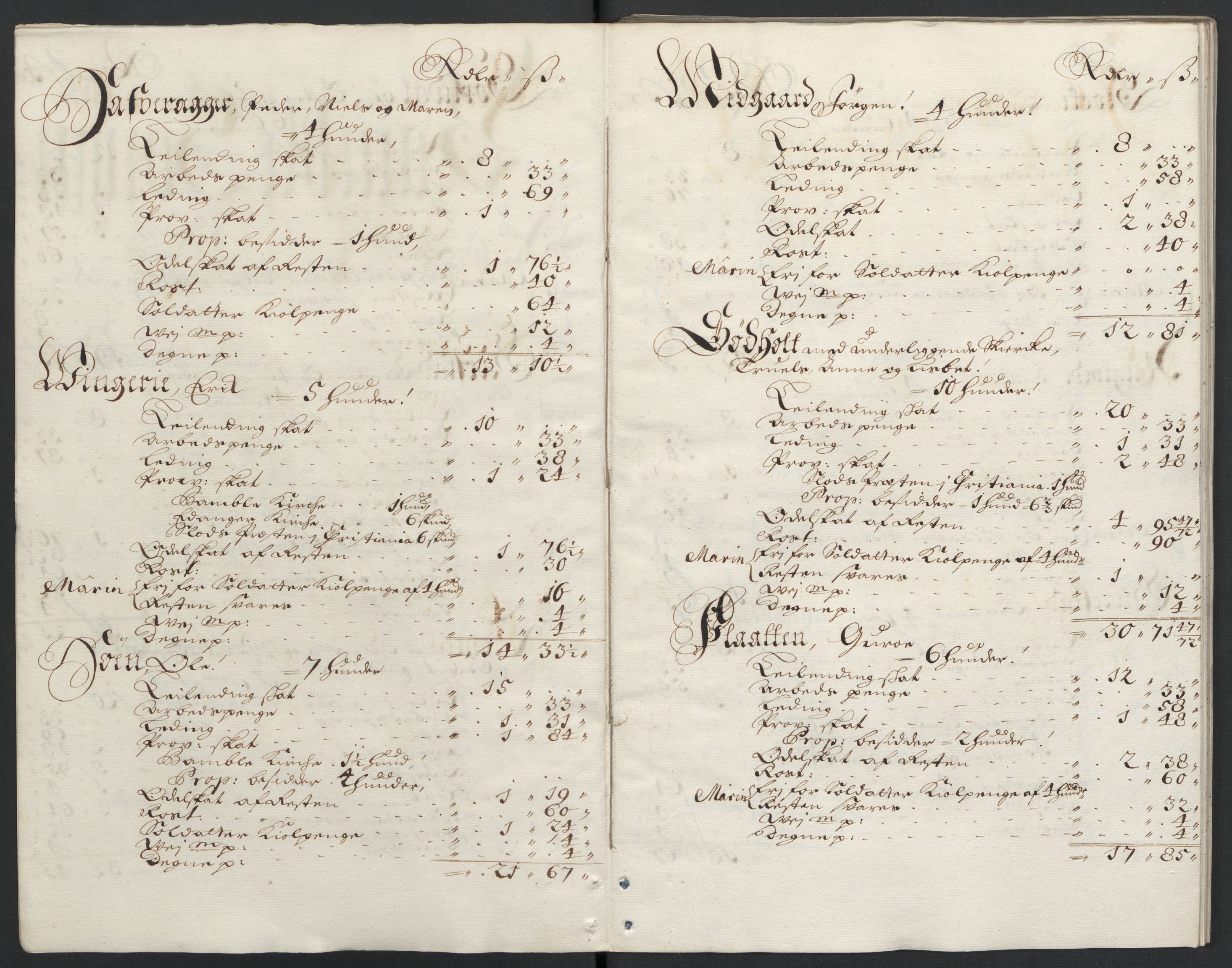 Rentekammeret inntil 1814, Reviderte regnskaper, Fogderegnskap, AV/RA-EA-4092/R36/L2097: Fogderegnskap Øvre og Nedre Telemark og Bamble, 1697, s. 64