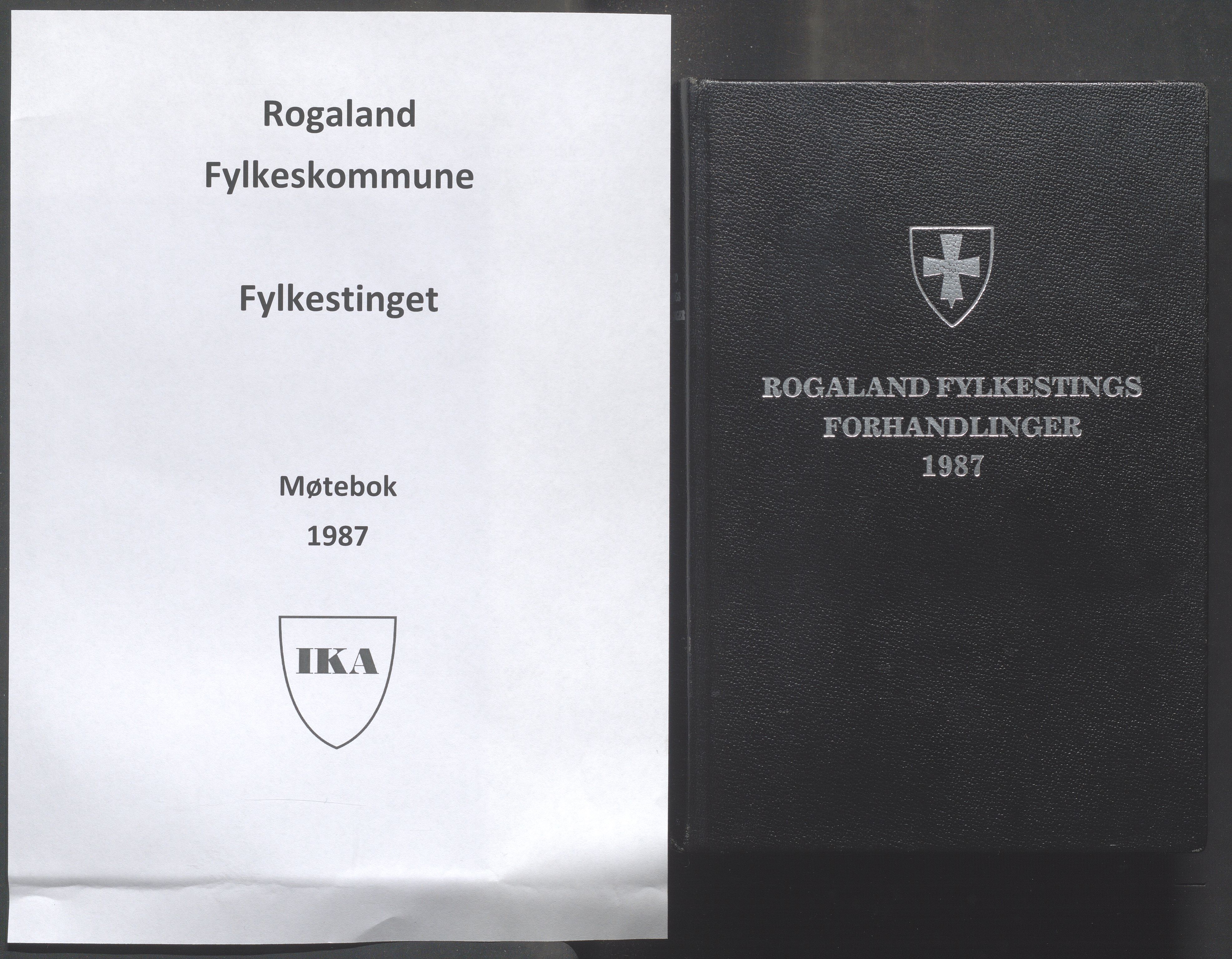 Rogaland fylkeskommune - Fylkesrådmannen , IKAR/A-900/A/Aa/Aaa/L0107: Møtebok , 1987