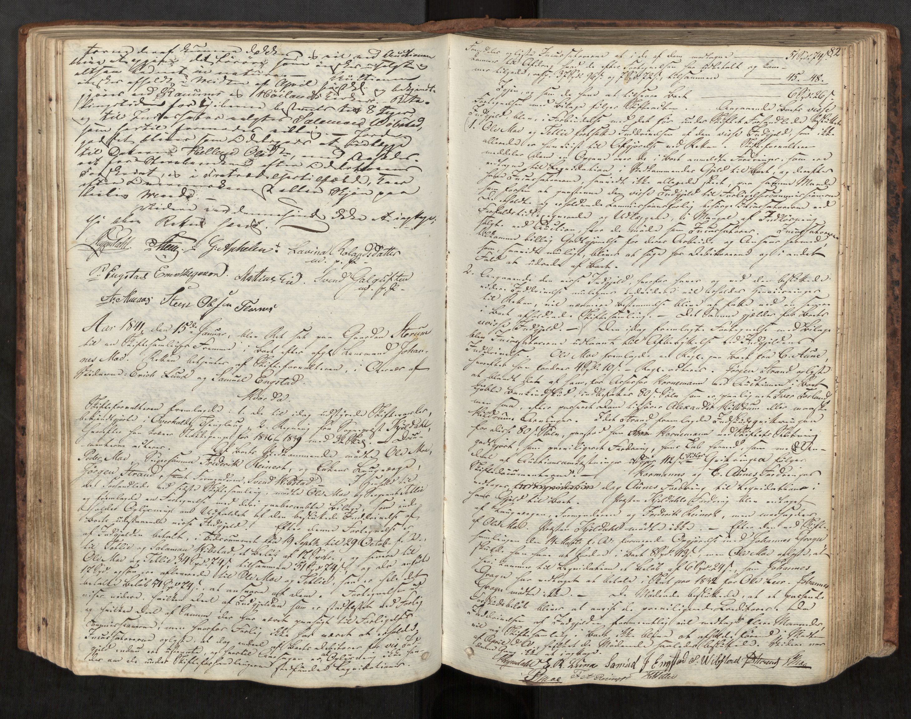 Namdal sorenskriveri, AV/SAT-A-4133/1/3/3B/L0002: Skiftebehandlingsprotokoll, 1837-1858, s. 82