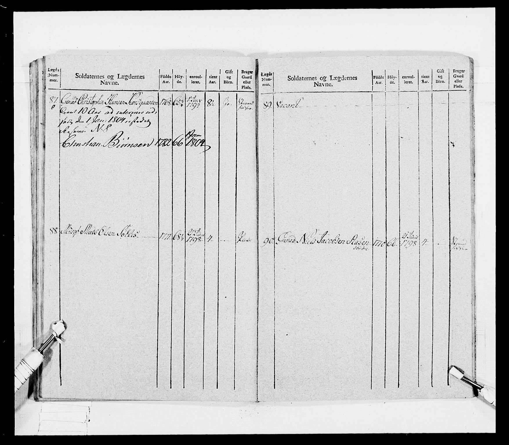 Generalitets- og kommissariatskollegiet, Det kongelige norske kommissariatskollegium, AV/RA-EA-5420/E/Eh/L0031b: Nordafjelske gevorbne infanteriregiment, 1802, s. 350