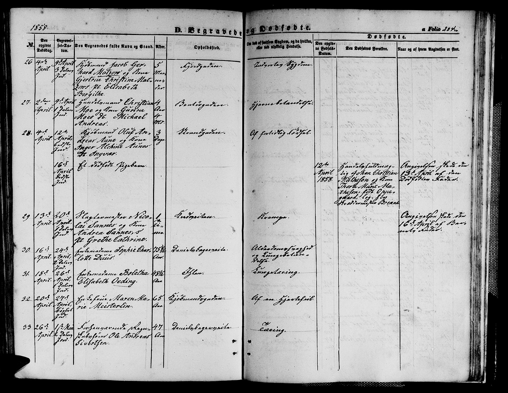 Ministerialprotokoller, klokkerbøker og fødselsregistre - Sør-Trøndelag, AV/SAT-A-1456/602/L0138: Klokkerbok nr. 602C06, 1853-1858, s. 284