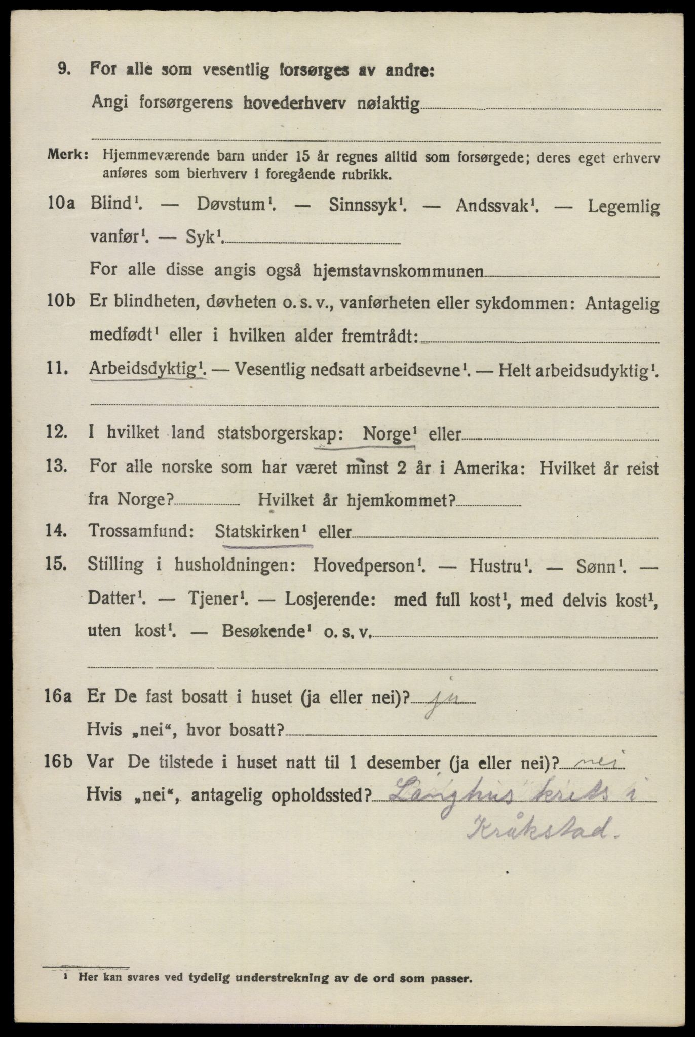 SAO, Folketelling 1920 for 0212 Kråkstad herred, 1920, s. 5760