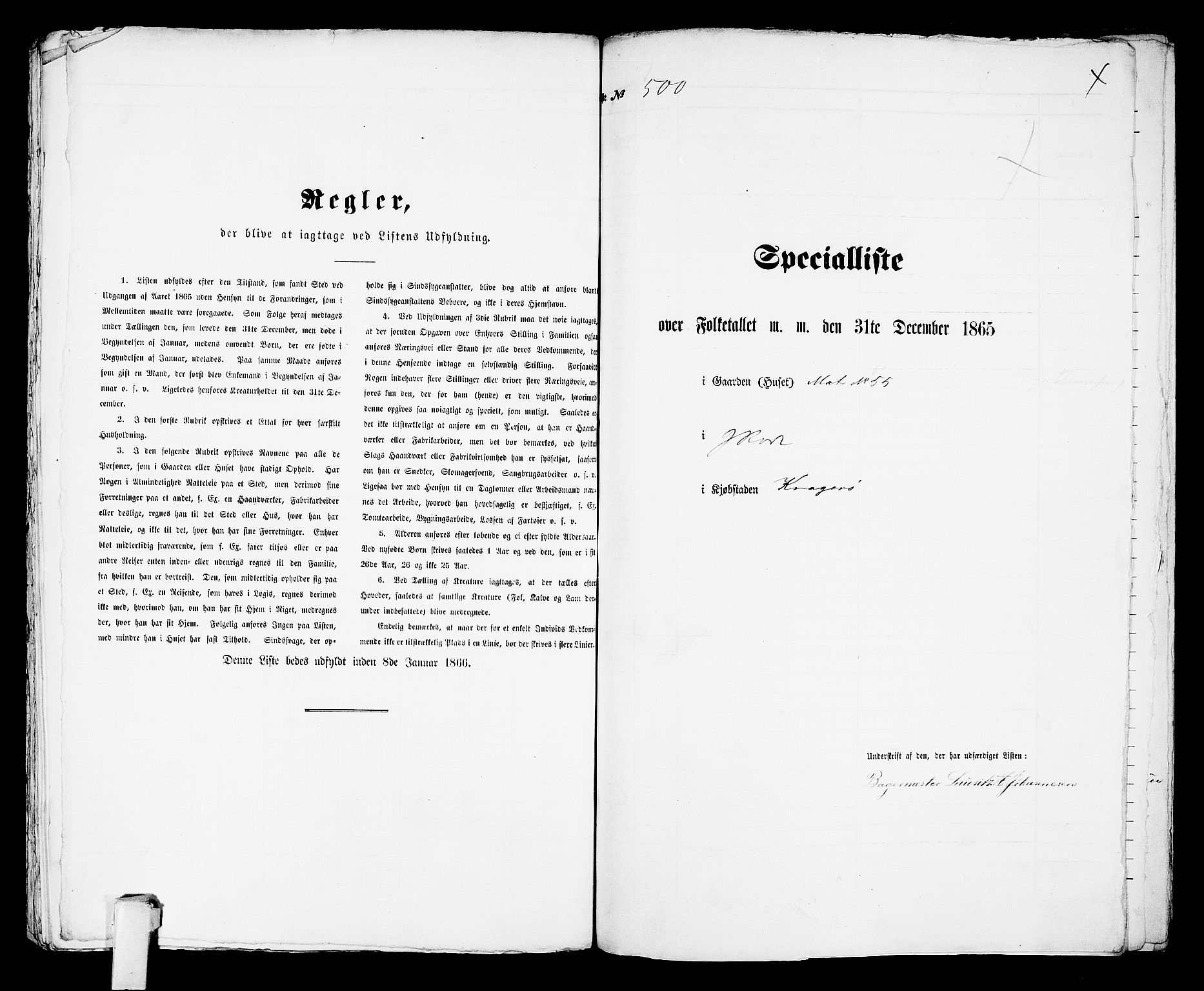 RA, Folketelling 1865 for 0801B Kragerø prestegjeld, Kragerø kjøpstad, 1865, s. 1016