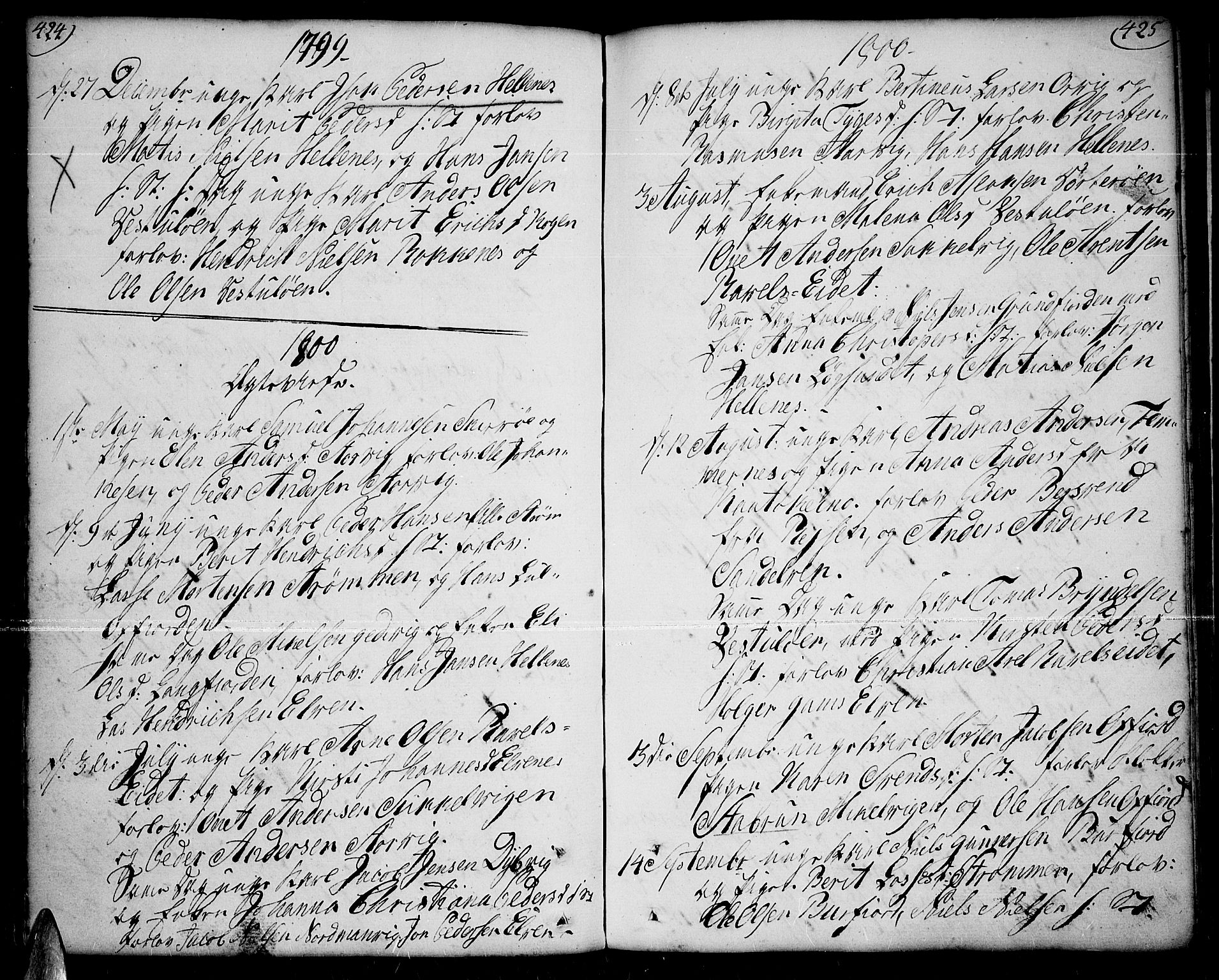 Skjervøy sokneprestkontor, SATØ/S-1300/H/Ha/Haa/L0002kirke: Ministerialbok nr. 2, 1781-1817, s. 424-425