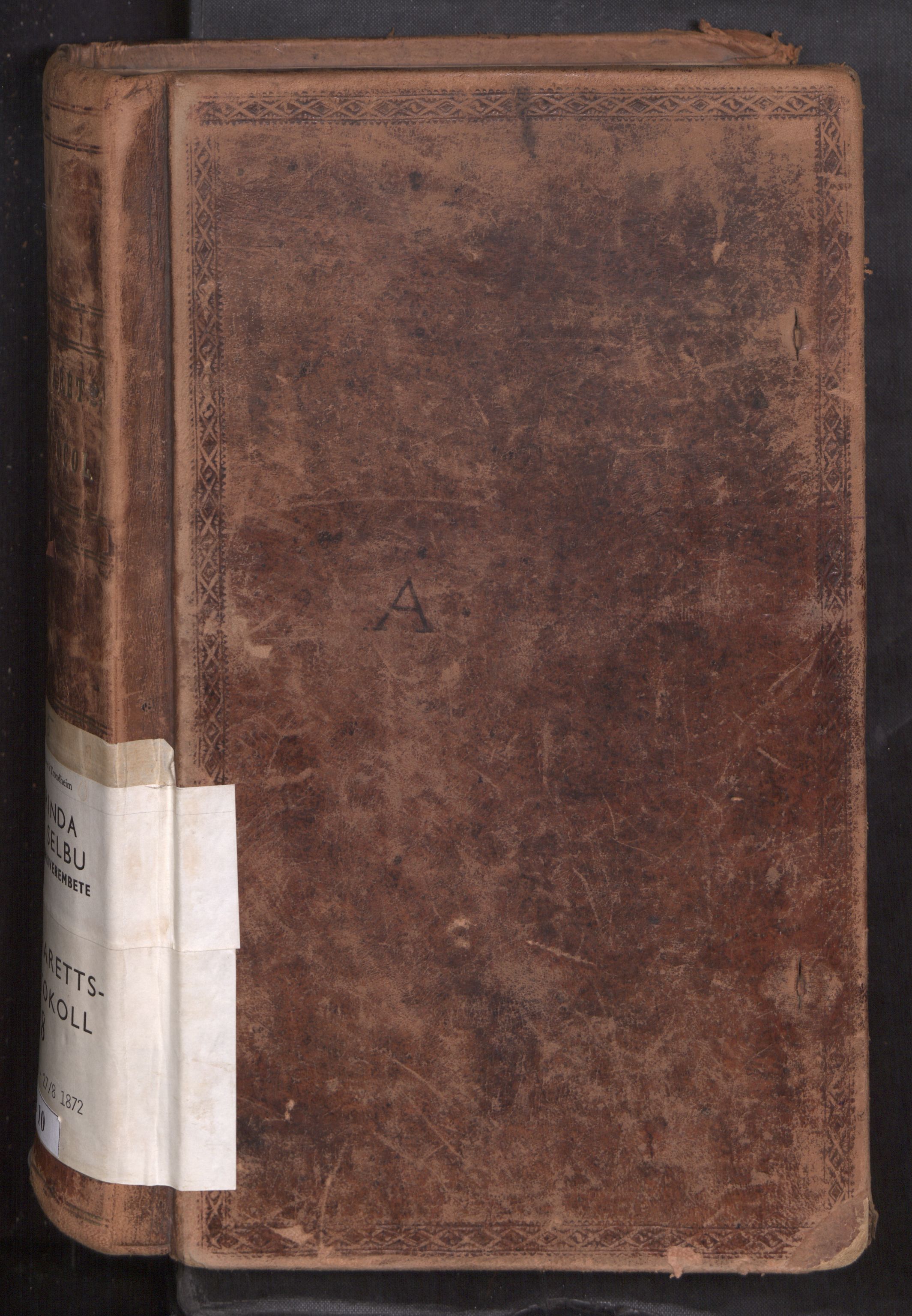 Strinda og Selbu sorenskriveri, SAT/A-0015/1/1B/L0010: Ekstrarettsprot. 8, 1862-1872