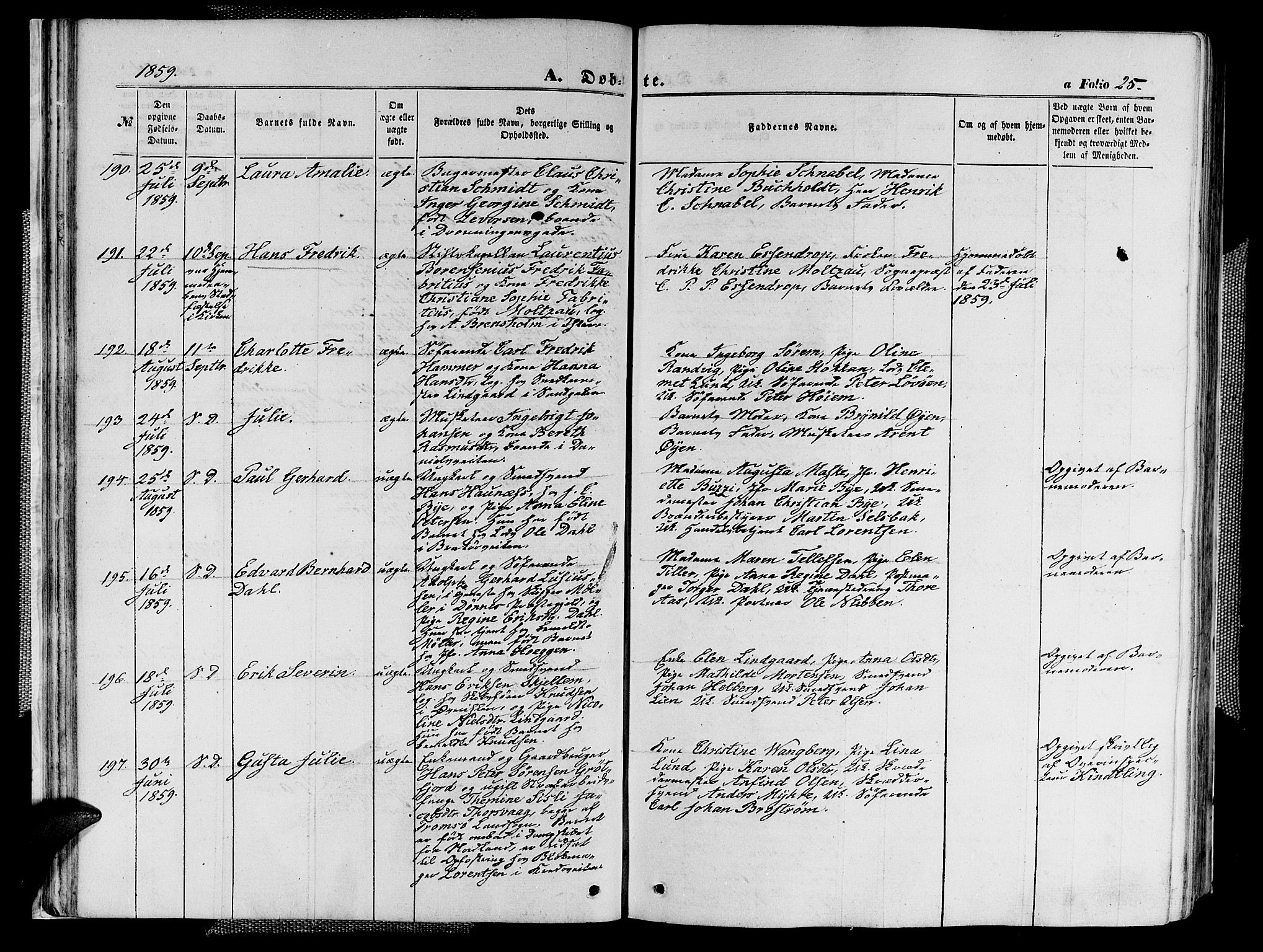 Ministerialprotokoller, klokkerbøker og fødselsregistre - Sør-Trøndelag, SAT/A-1456/602/L0139: Klokkerbok nr. 602C07, 1859-1864, s. 25