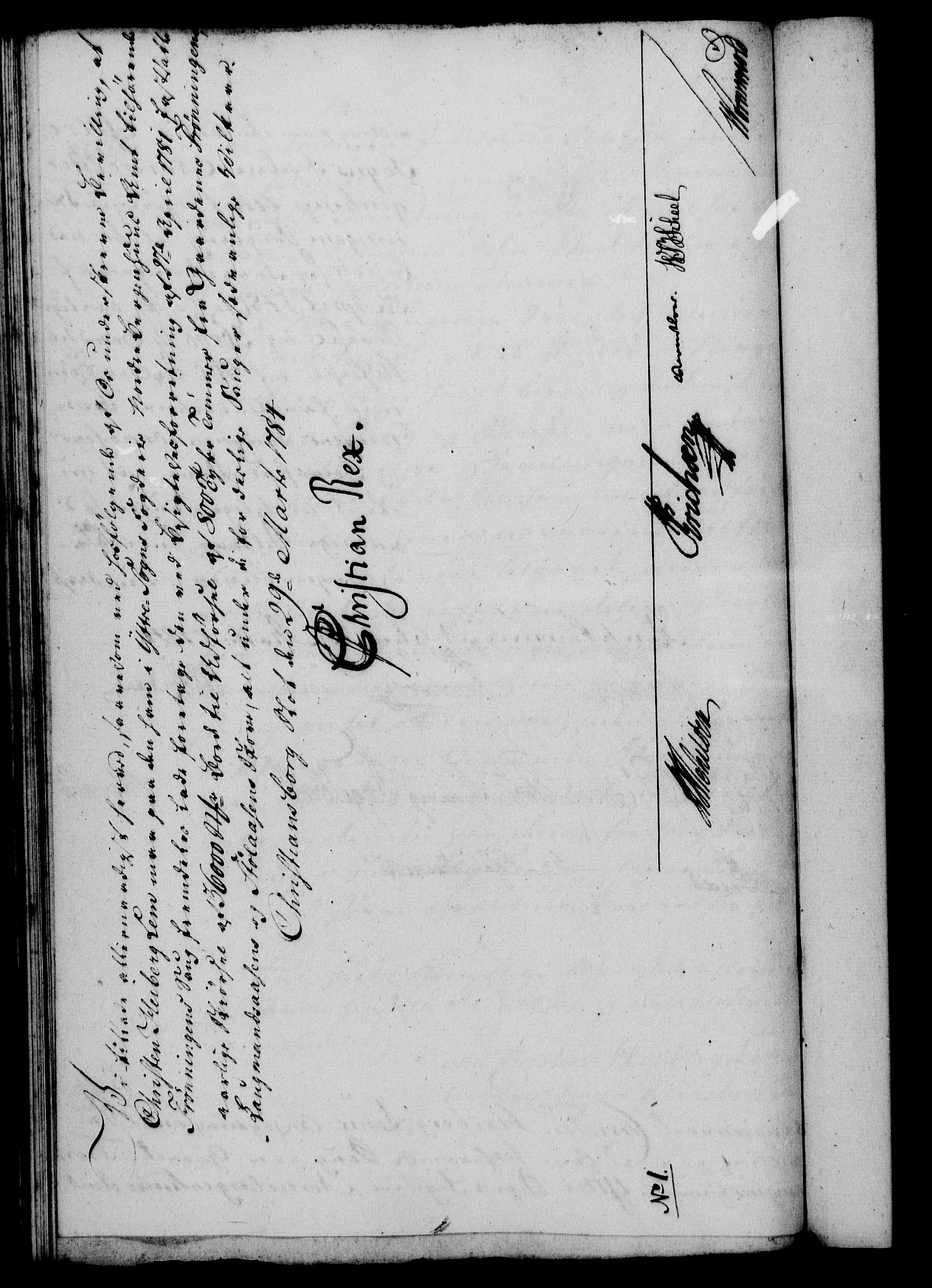Rentekammeret, Kammerkanselliet, RA/EA-3111/G/Gf/Gfa/L0066: Norsk relasjons- og resolusjonsprotokoll (merket RK 52.66), 1784, s. 270