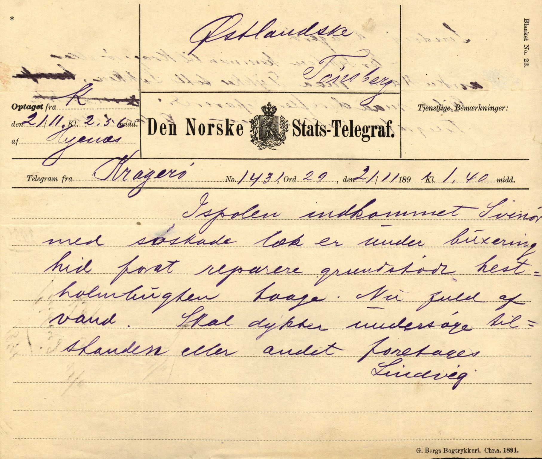 Pa 63 - Østlandske skibsassuranceforening, VEMU/A-1079/G/Ga/L0027/0003: Havaridokumenter / Bothnia, Petropolis, Agathe, Annie, Ispolen, Isploven, 1891, s. 34