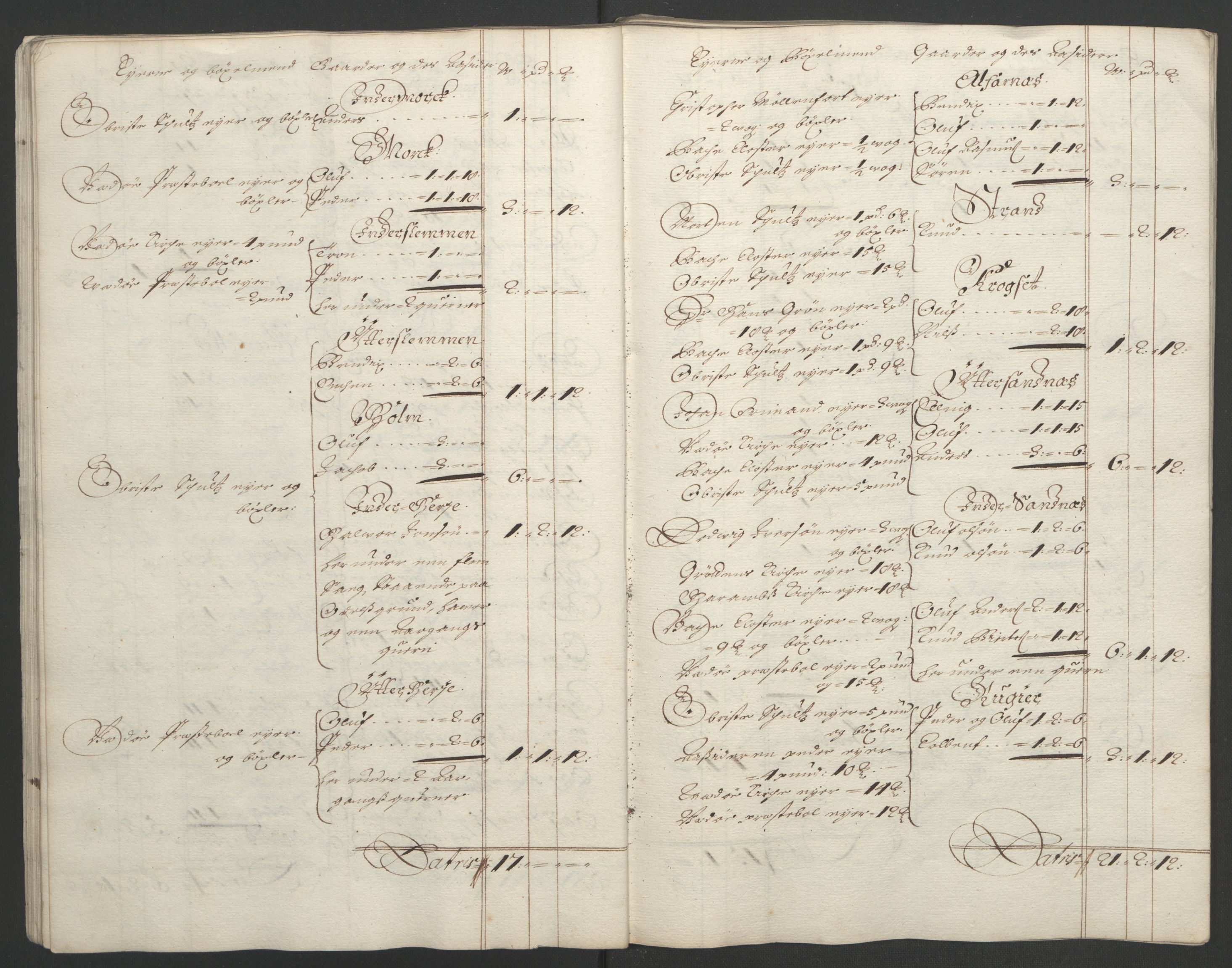 Rentekammeret inntil 1814, Reviderte regnskaper, Fogderegnskap, RA/EA-4092/R55/L3651: Fogderegnskap Romsdal, 1693-1694, s. 192