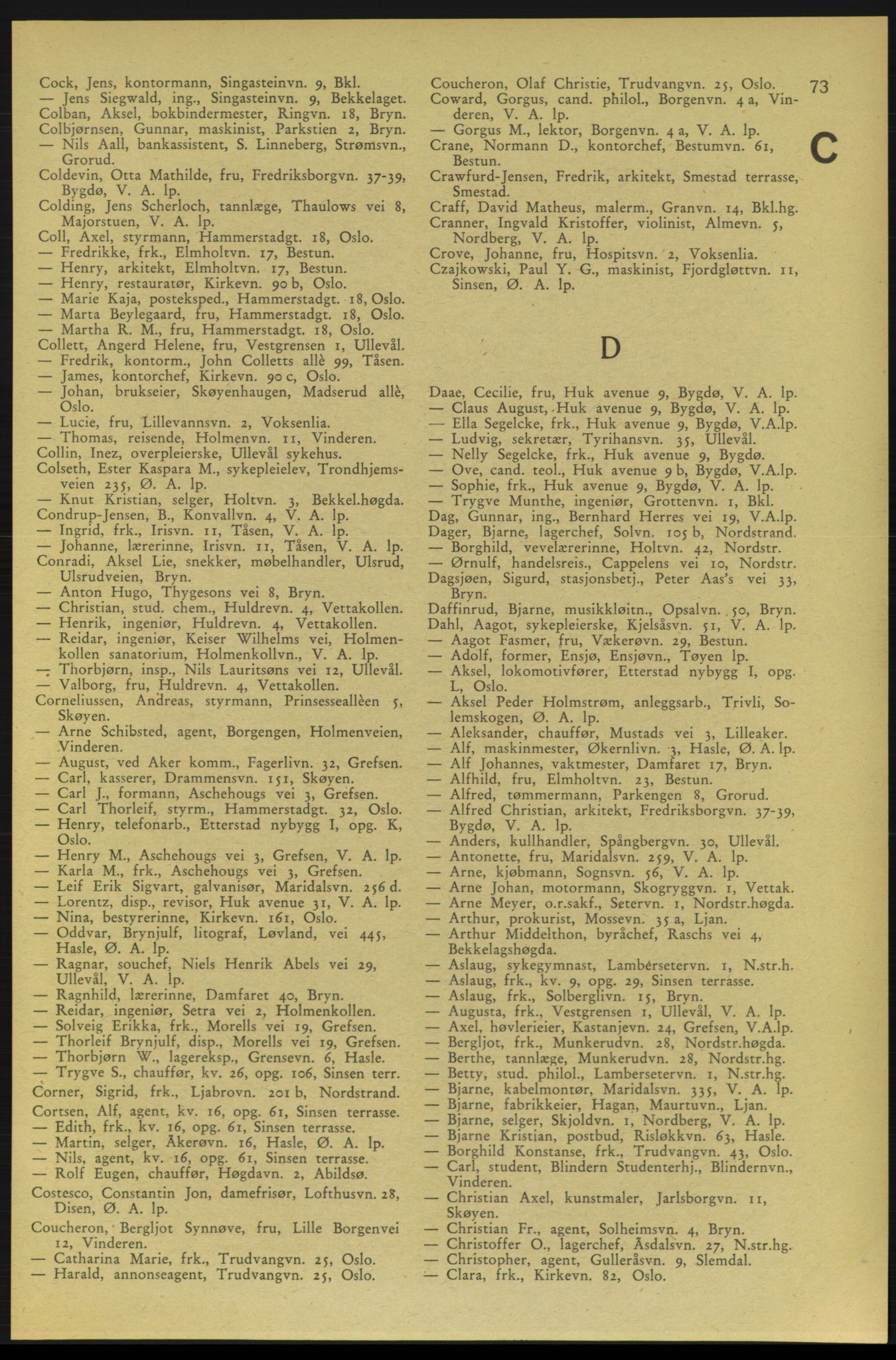 Aker adressebok/adressekalender, PUBL/001/A/006: Aker adressebok, 1937-1938, s. 73